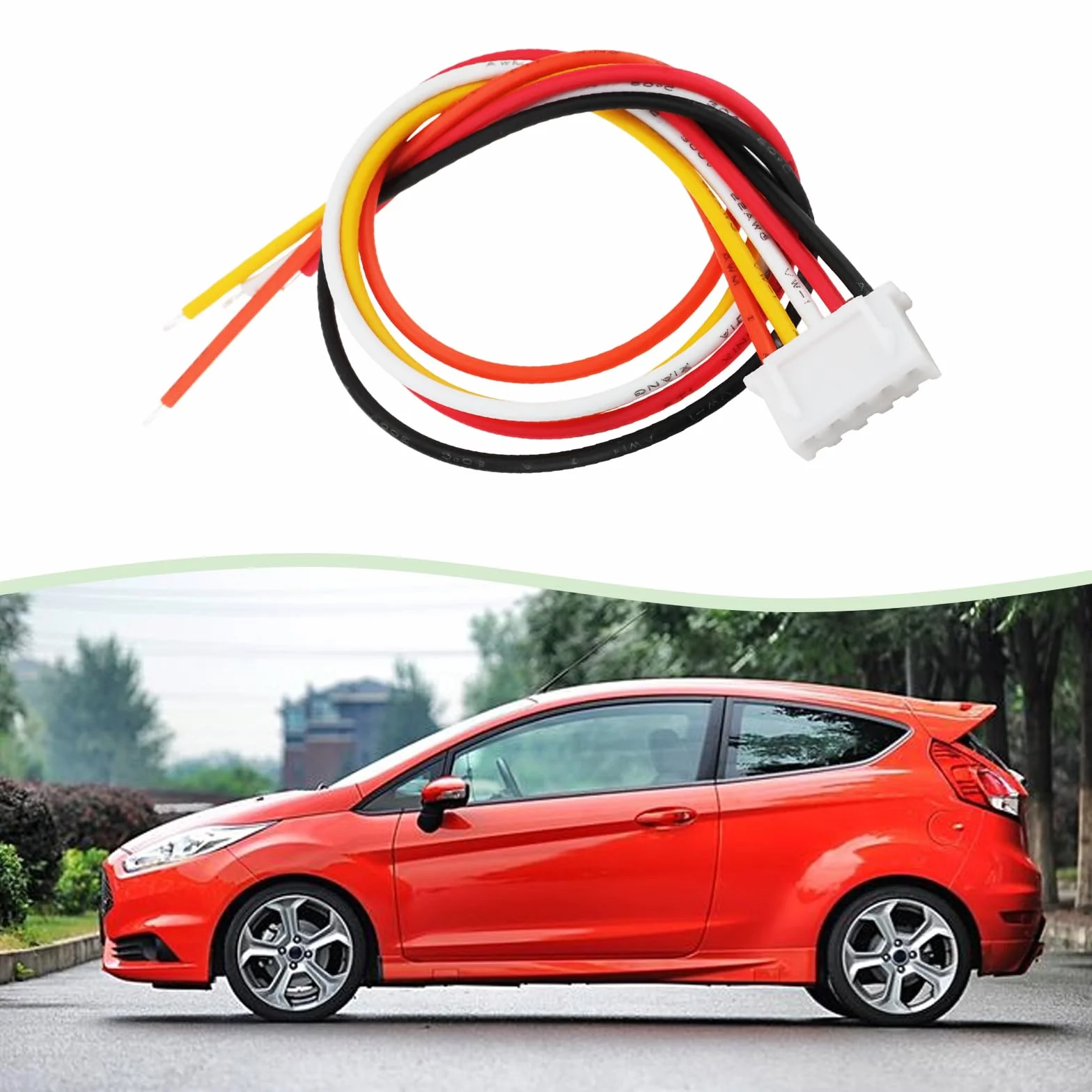 1szt Wtyczka wejściowa głośnika wysokiego poziomu 5Pin JST Złącze głośnikowe samochodowe 2,54mm 22AWG Kompatybilne z JL AUDIO JX250 JX360 JX400 JX500 JX1000 20cm