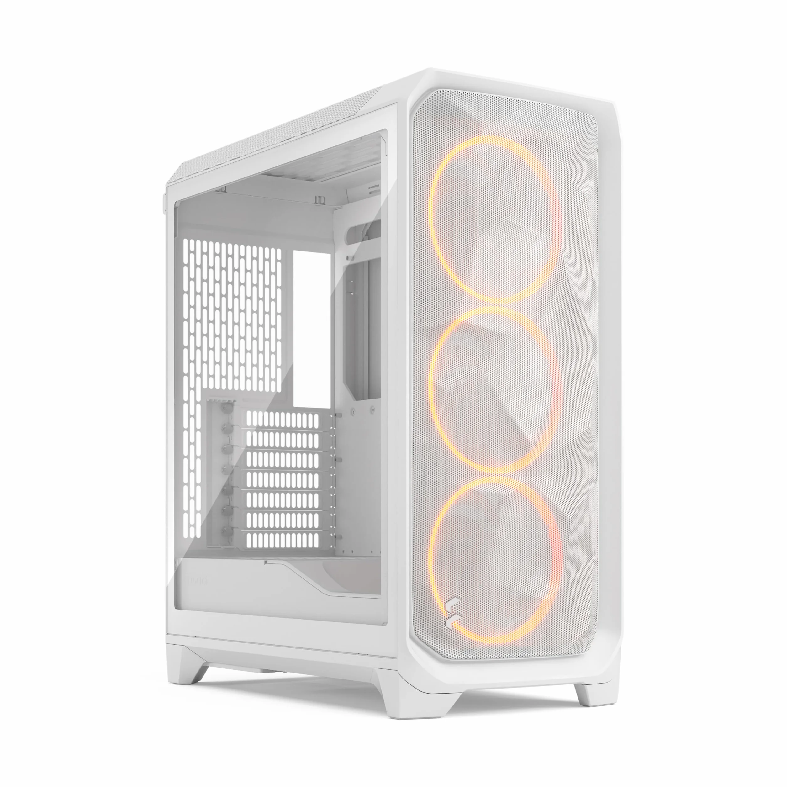 Fractal Design Meshify 3 RGB białe szkło hartowane przezroczysty odcień - obudowa do gier o wysokiej przepływności powietrza - siatka przednia - trzy ARGB moment 14 stycznia 2 wentylatory w zestawie