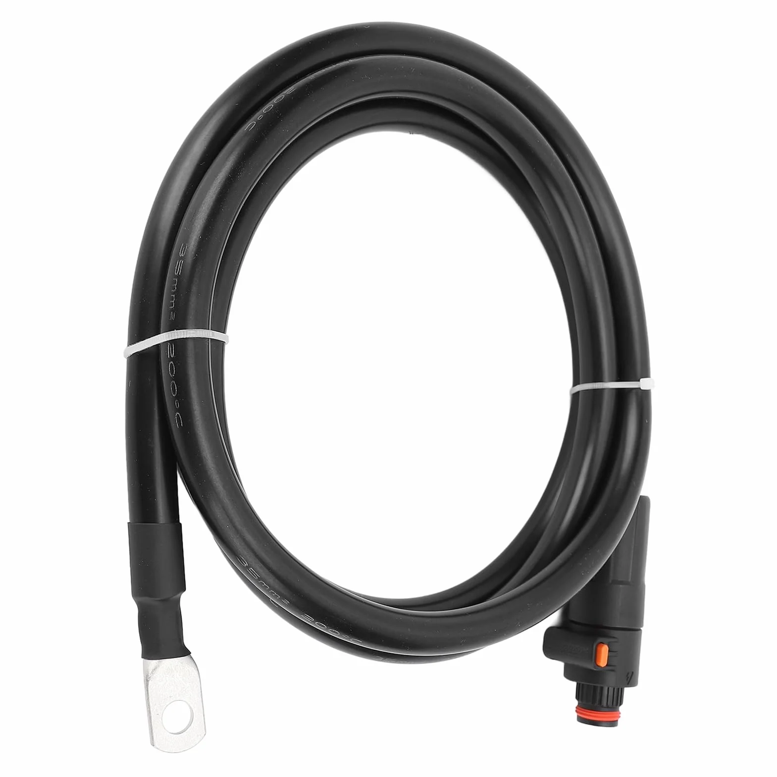 LiebeWH Kabel Inwertera Akumulatora Miedziany Silikonowy Przewód Zasilający z czarną prostą wtyczką SC35 8-zaciskowy Elastyczny Kabel Przesyłowy do Motoryzacji Solar Marine Boat RV Car Motorcycle