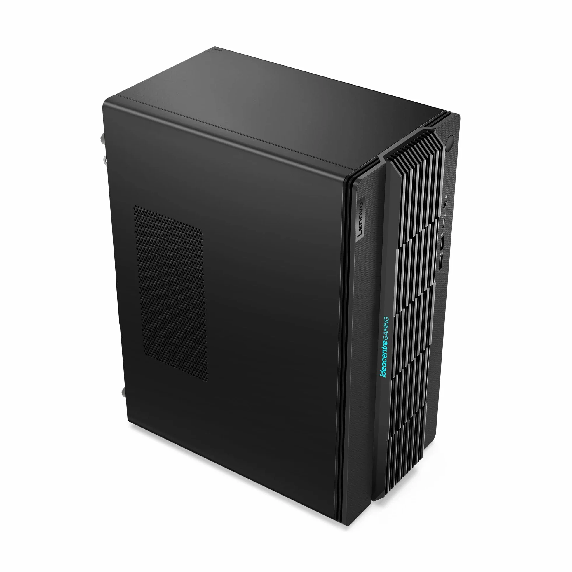 Lenovo Ideacentre Gaming 5 17ACN7 - komputer stacjonarny (AMD Ryzen 5 5600G, 8GB RAM, 512GB SSD, NVIDIA GeForce RTX 3050-12GB, Windows 11 Home) AZERTY klawiatura i mysz USB - czarna