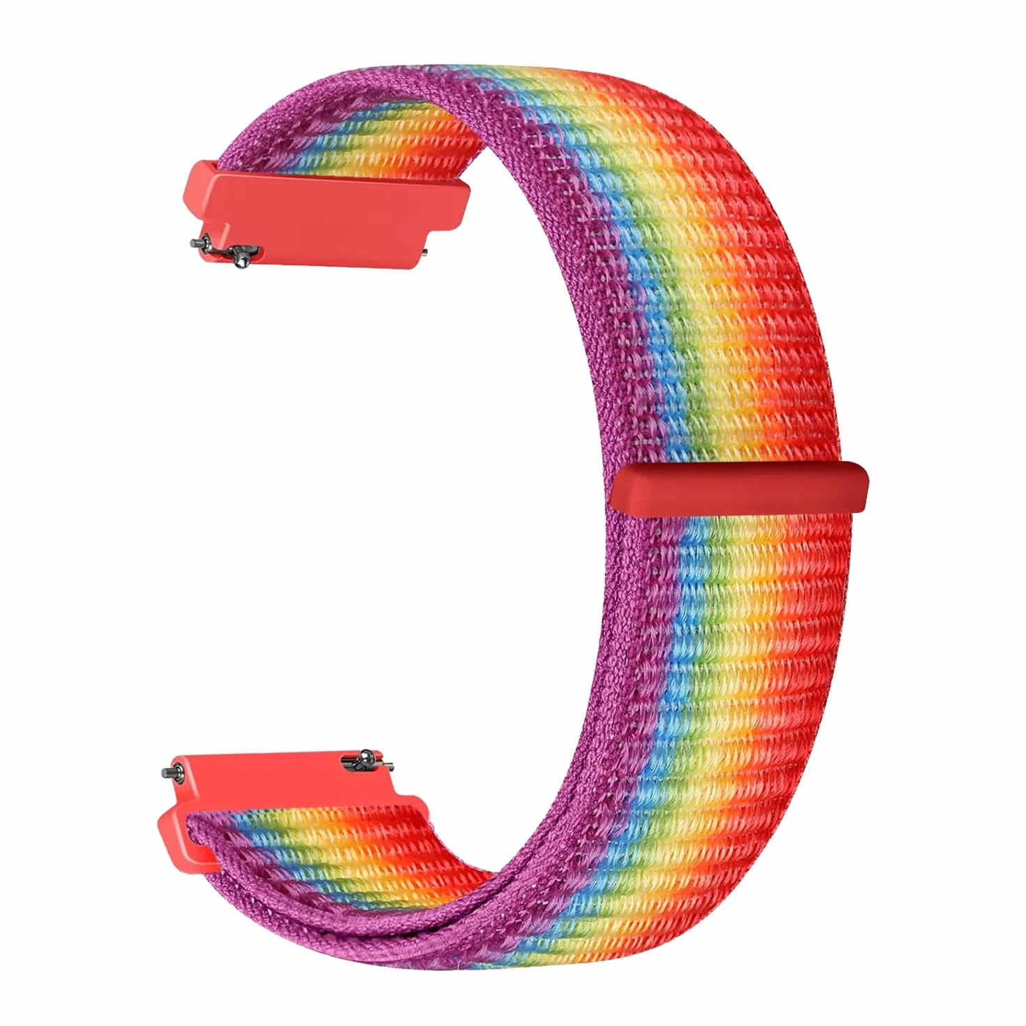 18mm 19mm 20mm 22mm Pasek sportowy z nylonu do zegarka Garmin/Galaxy/Amazfit/Huawei,Miękkie nylonowe paski wymienne zegarków sportowych typu unisex.
