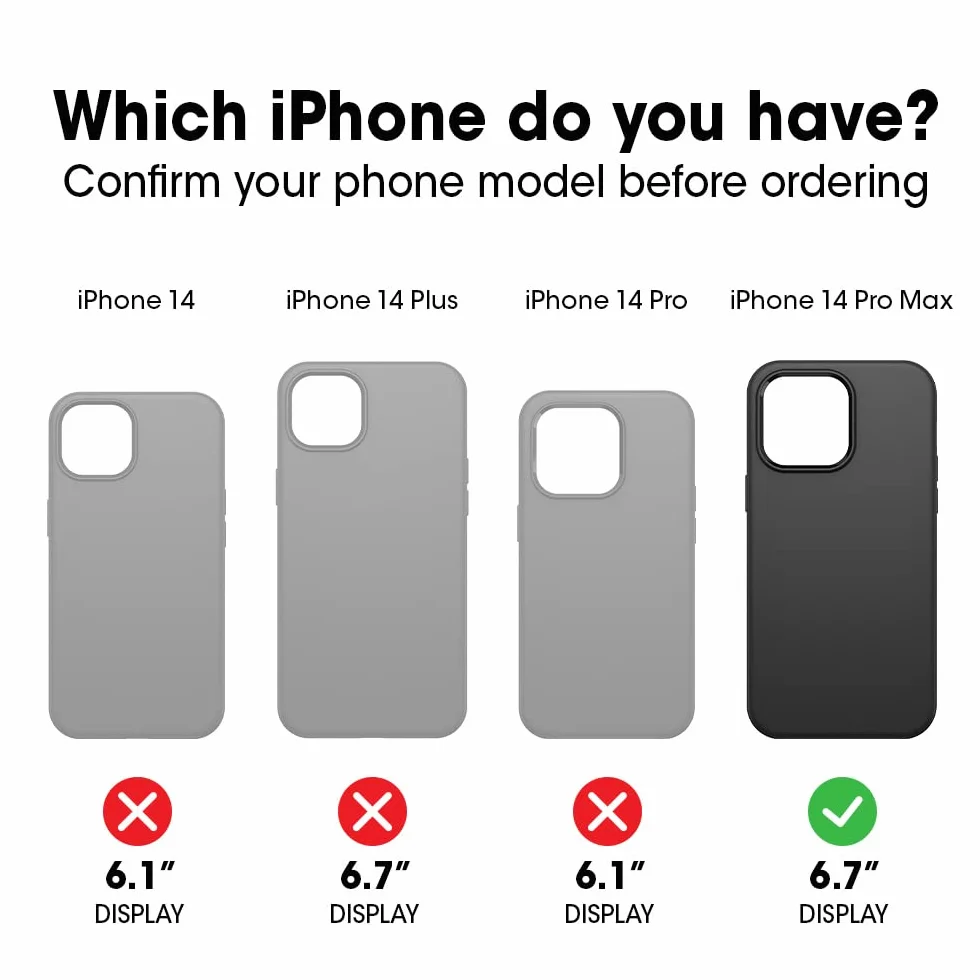 OtterBox Commuter Etui do iPhone 14 Pro Max, Wstrząsoodporne, Potrójnie Przetestowane Według Standardów Wojskowych, Ochrona Antybakteryjna, Czarne, Bez Opakowania Detalicznego