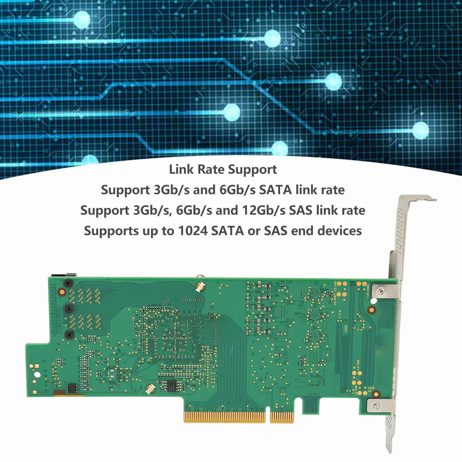 Inteligentna Karta Kontrolera Karta Macierzy LSI SAS3008 8 Portów 12 Gb S PCIE 3.0 SAS RAID Kontroler Macierzy dla Urządzenia Końcowego SATA