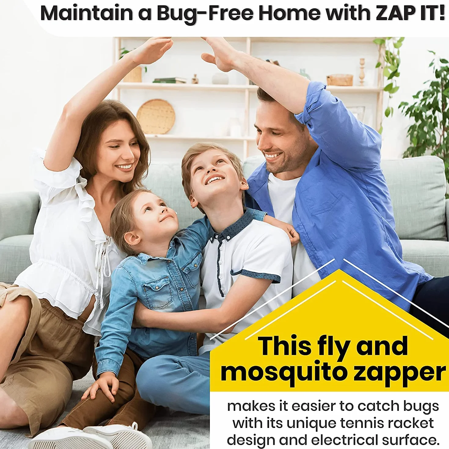 Zap It! Bug Zapper łapka na muchy USB LED duża