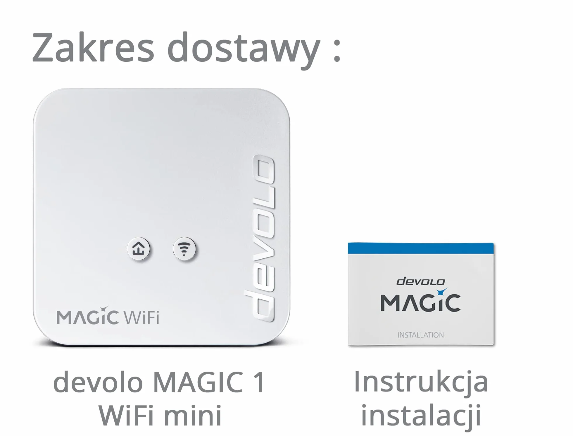 devolo Magic 1 – pojedynczy adapter 1200 WiFi mini: najmniejszy adapter Powerline z Wi-Fi na świecie, do bezpiecznej rozbudowy domowej sieci