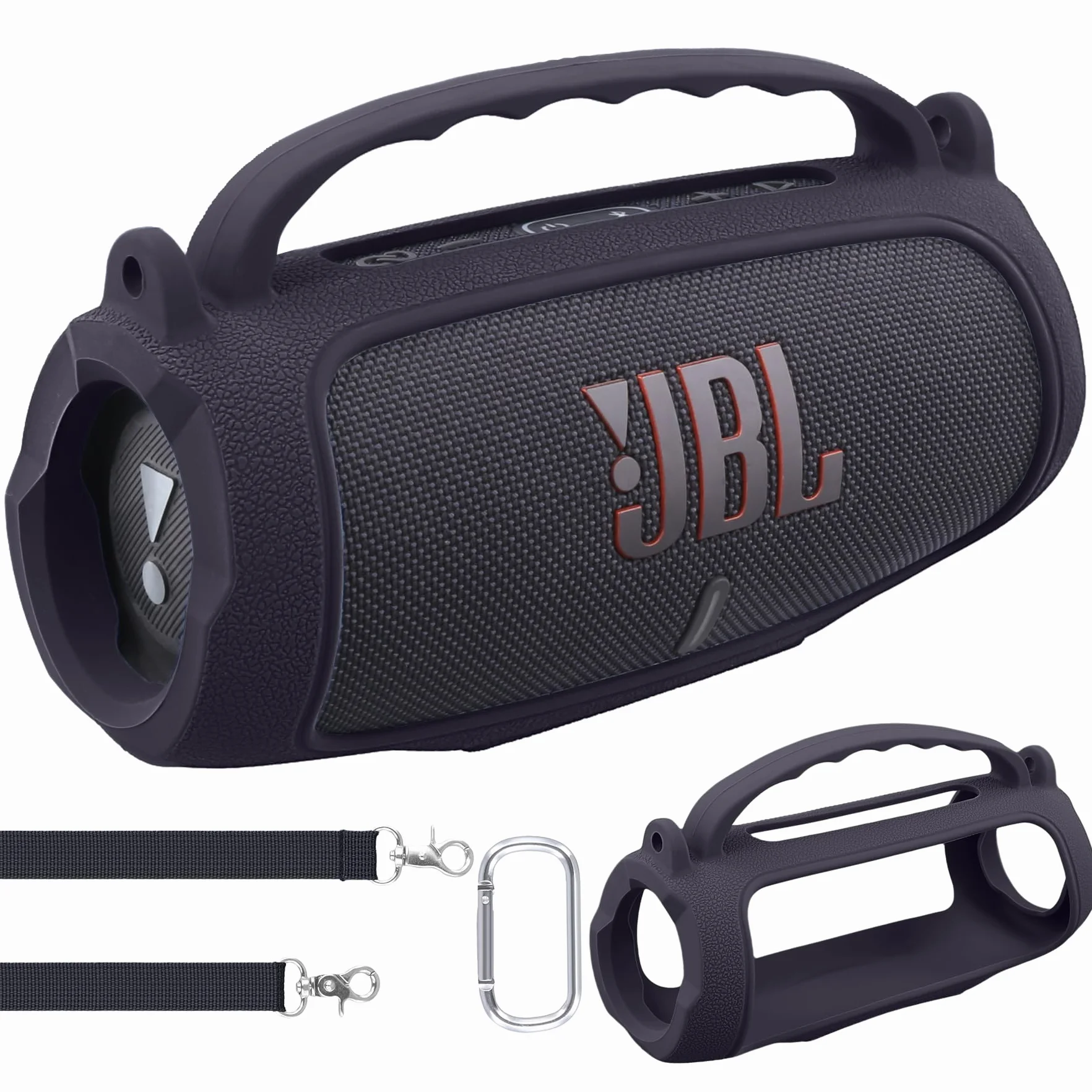 co2CREA Silikonowe etui ochronne etui na głośnik do JBL Charge 5 Przenośny głośnik Bluetooth (Głośnik nie jest dołączony)