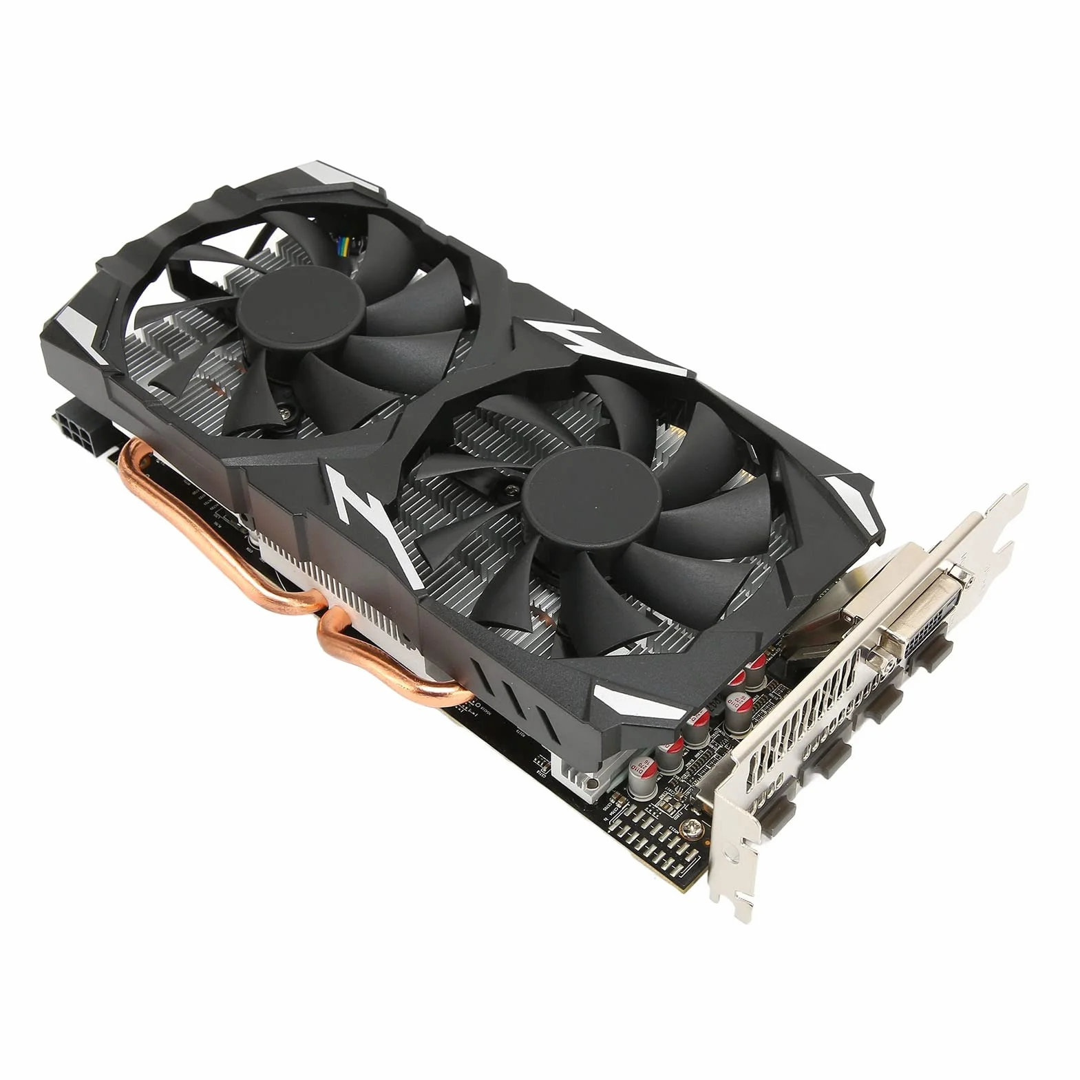 Karta Graficzna RX 580, 8 GB GDDR5 256-bitowa Karta Graficzna do Komputera z 2 Wentylatorami Chłodzącymi Obsługuje kartę graficzną do Gier 8K 16 Pci Express 3.0