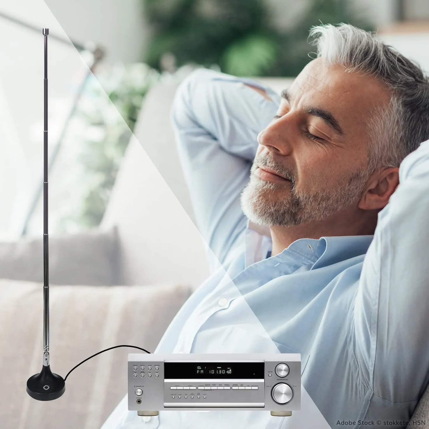 Oehlbach Rod D1C17207 Antena Radiowa Dab+, Czarny, 75 Ohm