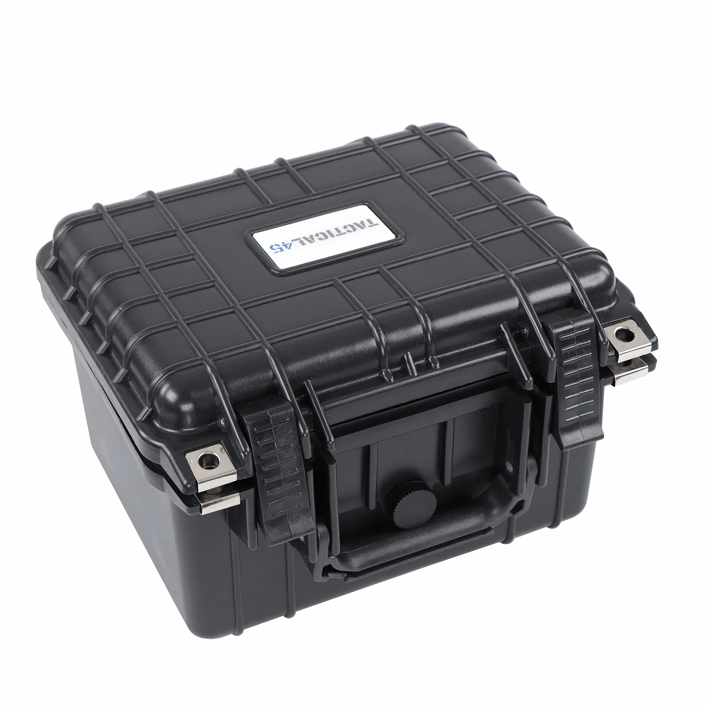 Tactical45 Plastikowa obudowa z piankową czarną twardą torbą do przenoszenia 27 x 25 x 15 cm wyściełana obudowa na sprzęt aparatu i narzędzia