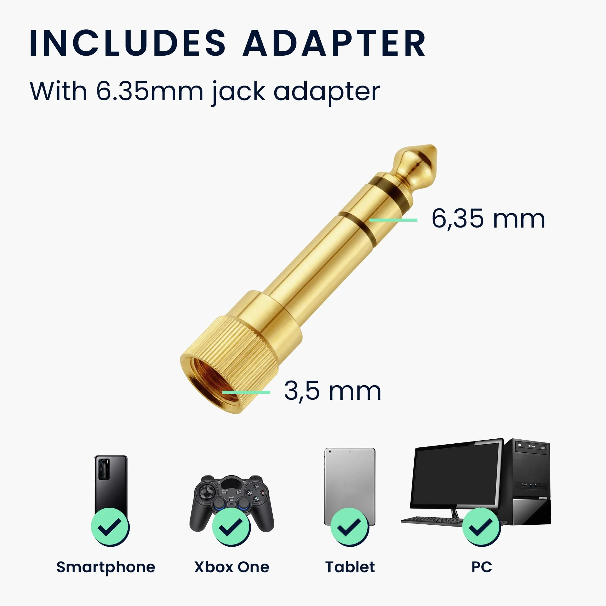 kwmobile zamienny kabel do słuchawek jack 3,5 mm - kompatybilny z AudioTechnica ATH-M50X / M40X / M60X / M70X - 120 - w kolorze czarnym