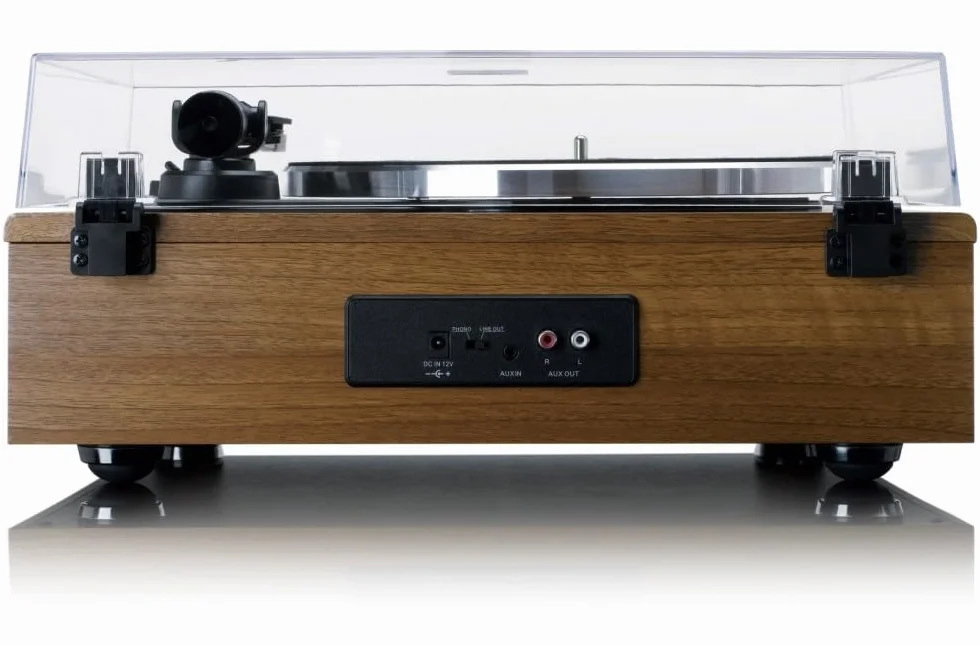 Lenco Ls-410 LS-410WS Gramofon, Brązowy, 40W | LS-410 - odtwarzacz winylowy - Bluetooth - 40 W RMS - napęd pasowy - przedwzmacniacz - wyjście RCA - AUX-In