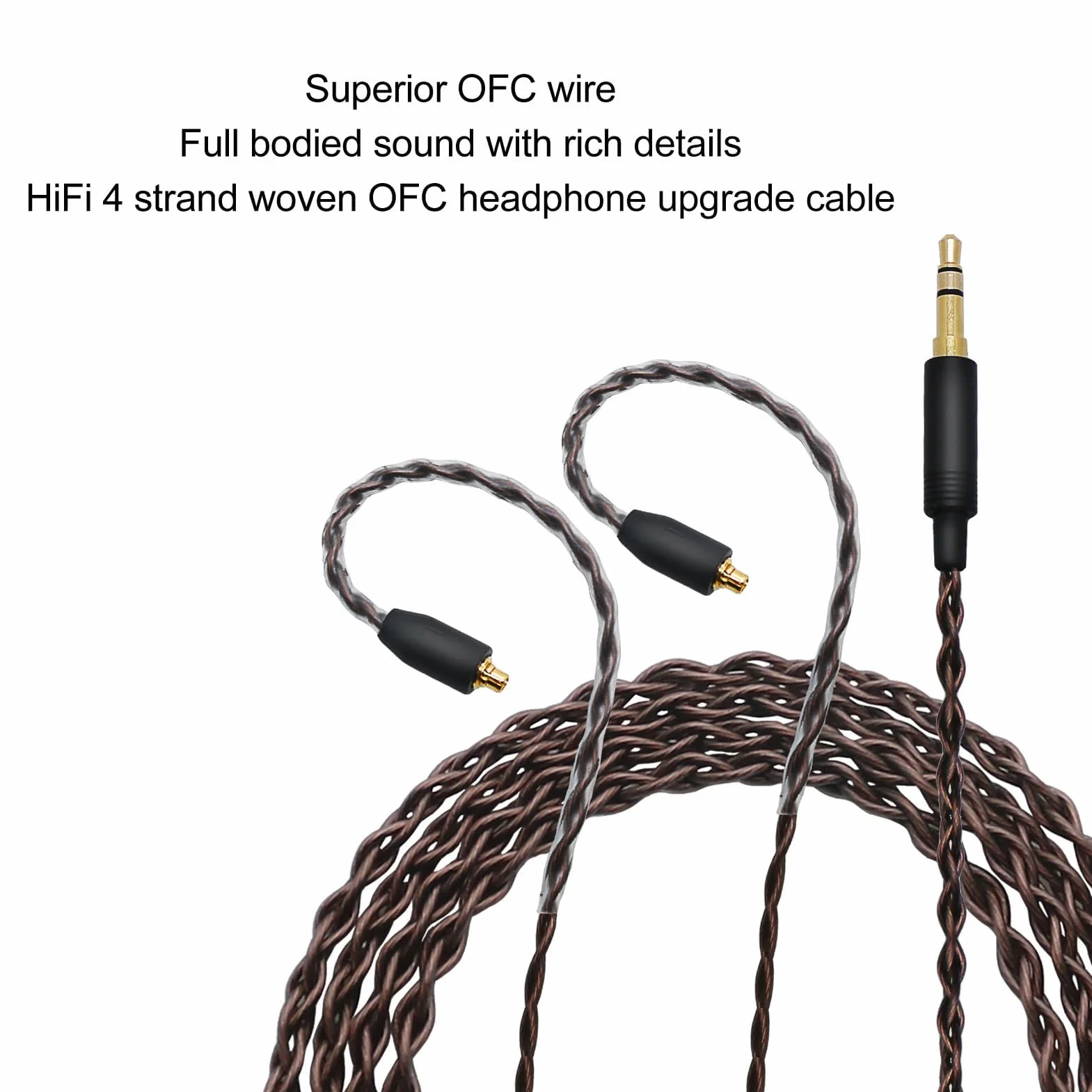 Zapasowy Kabel Audio Upgrade Przewód Słuchawkowy do for IE100 Pro IE400 Pro IE500 Pro, Wtyczka 3,5 Mm, Kabel Zamienny 1,2 M