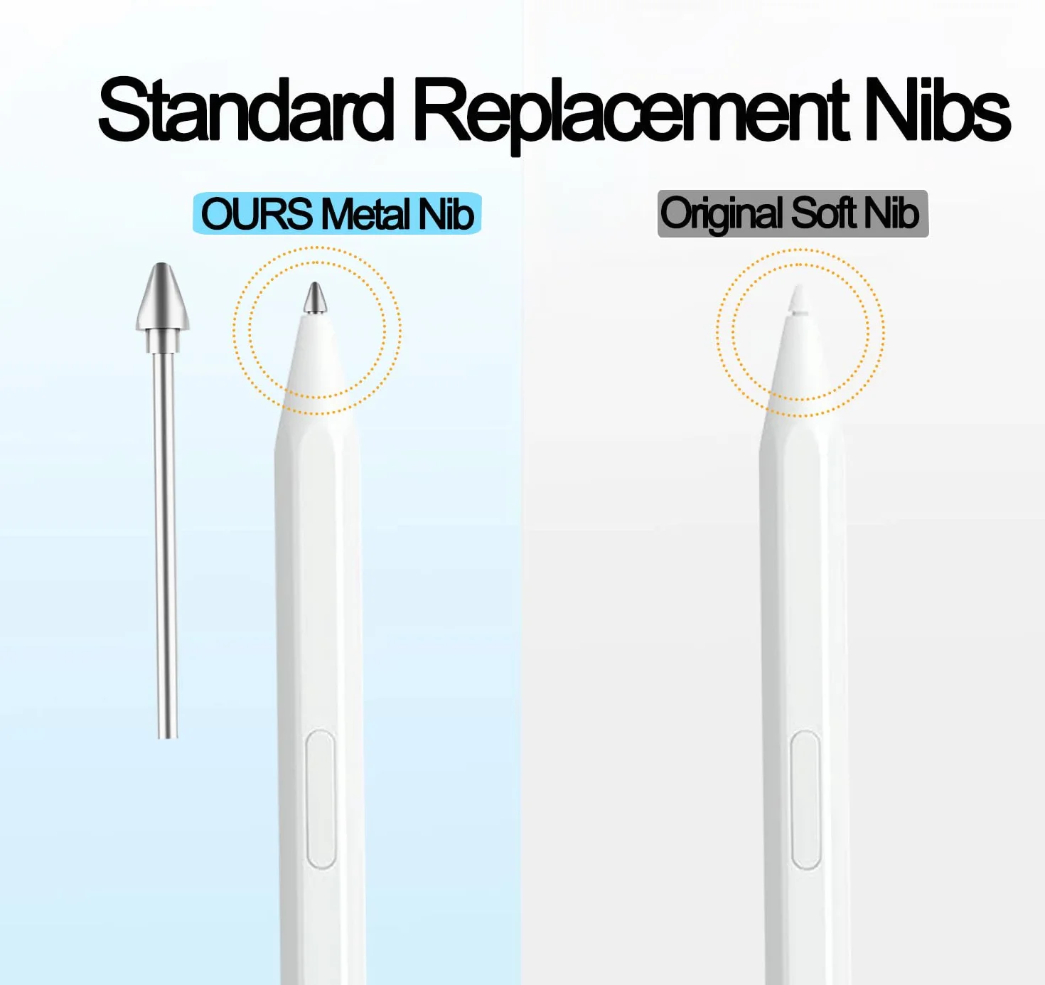 5 szt. metalowych wymiennych końcówek do Samsung S Pen Galaxy Tab S11/S11 Ultra, precyzyjne sterowanie, przyjazne dla ekranu, super trwałe