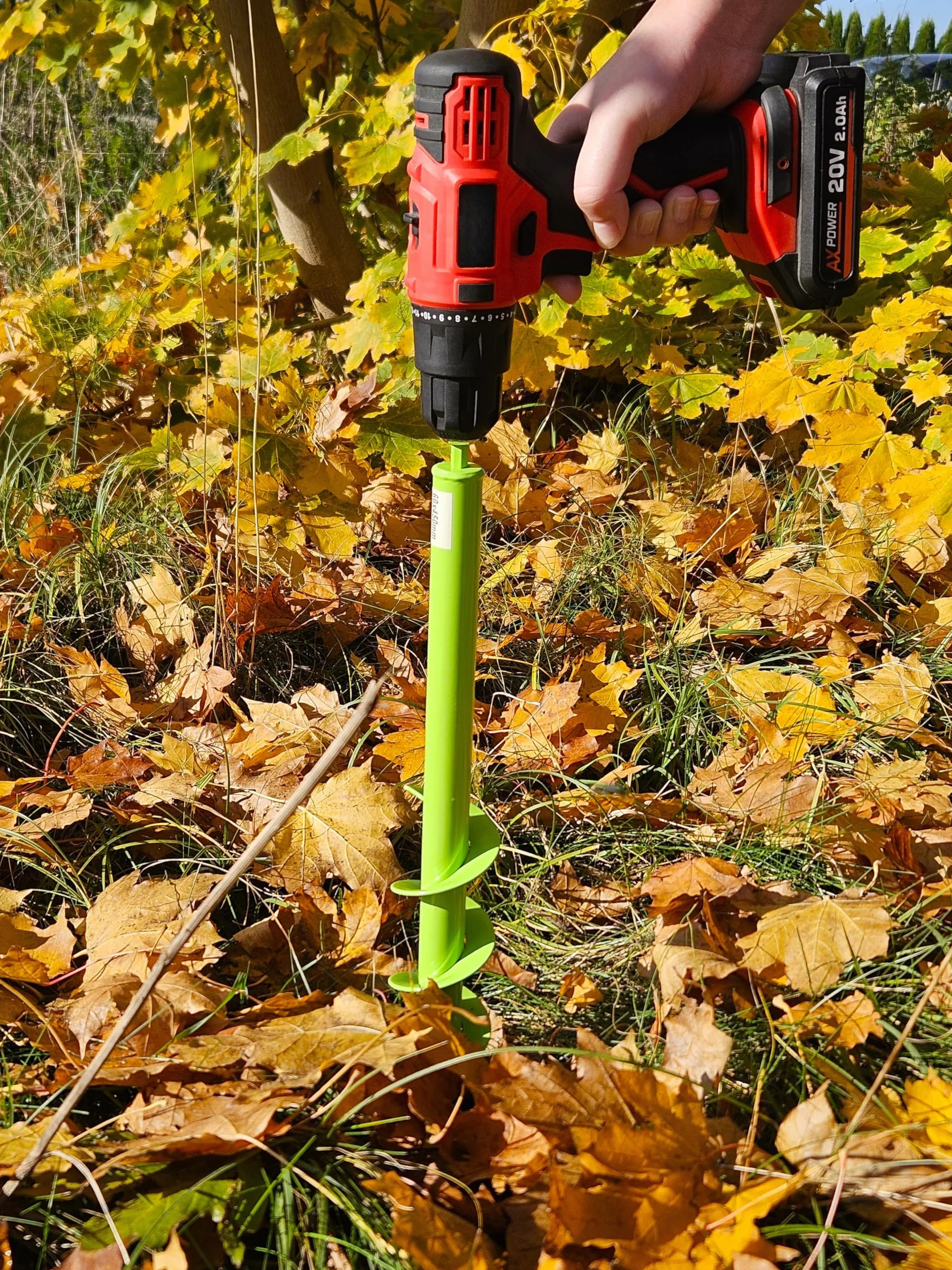 WERHE świder ziemny 50 mm 220 mm do wiertarki akumulatorowej