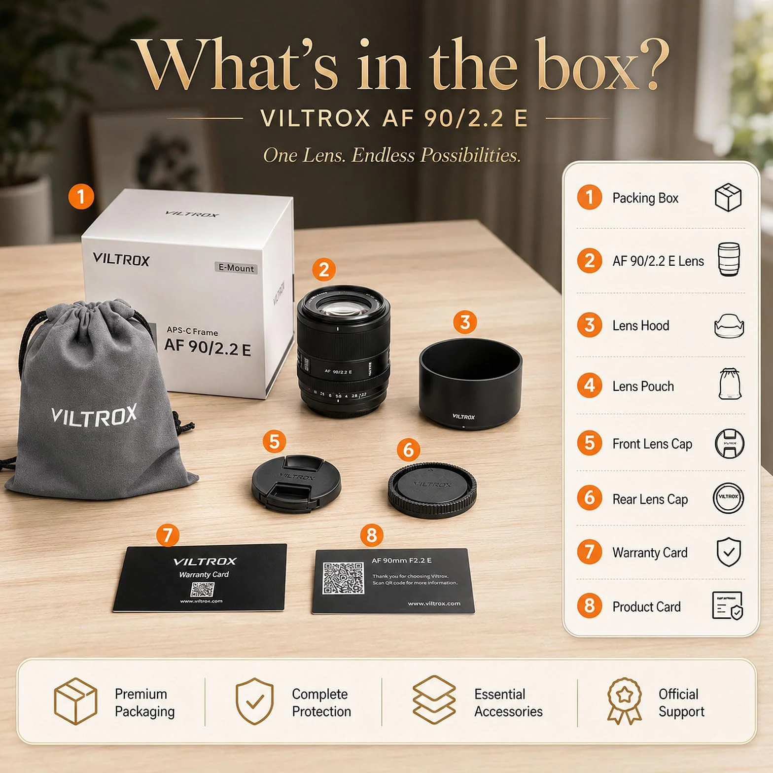 VILTROX Obiektyw do montażu aparatu 90 mm F2.2 Evo E do montażu szerokiego obiektywu APS-C z autofokusem do modeli Sony A93 A7CII ZVE1 A7RV FX3 A1 A7C ZV-E10II FX30 A6700 A6400