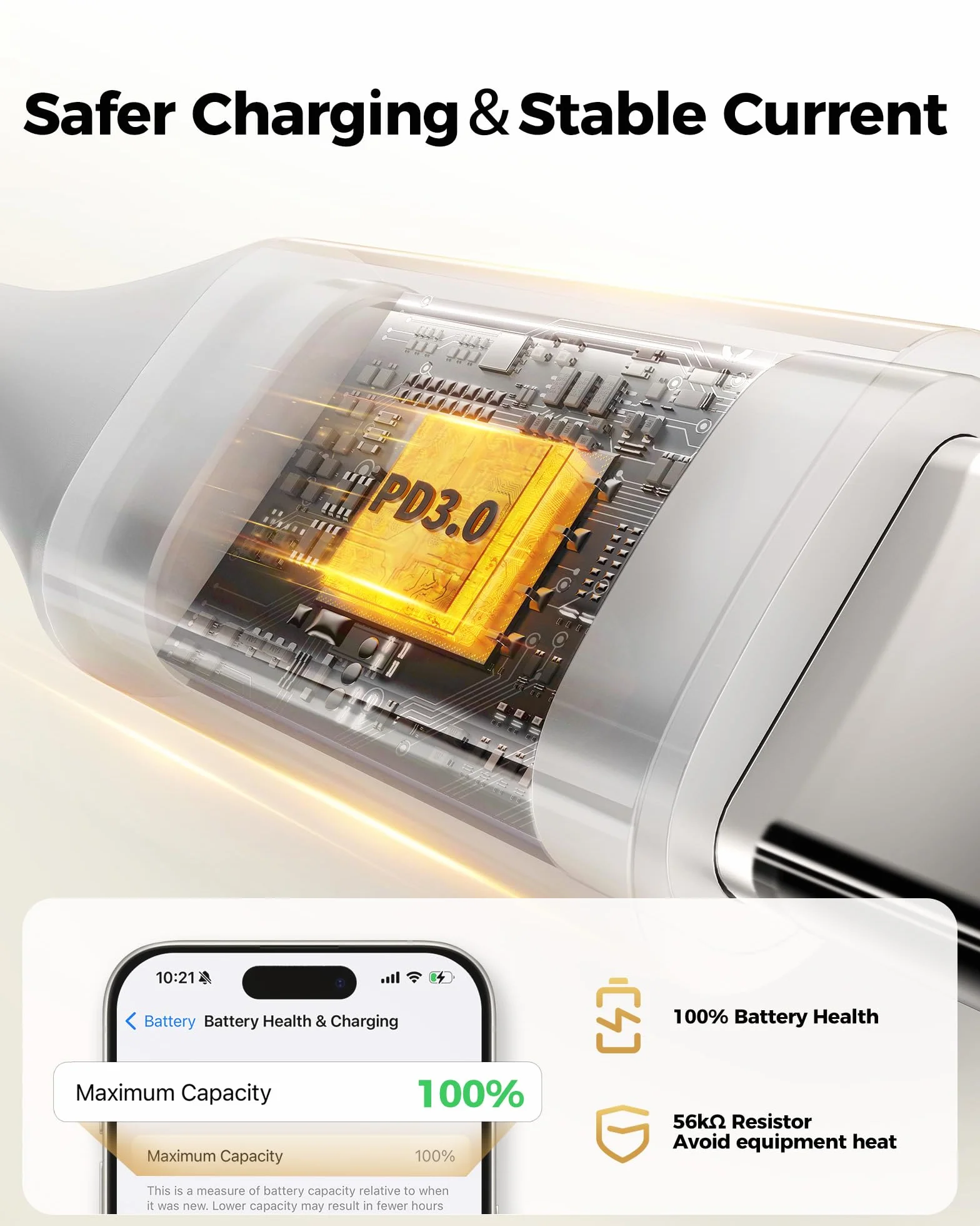 Silkland Kabel USB C na USB C, 60 W, 3 sztuki [50 cm + 1 M+2 M], 20 V/3 A PD 3.0 QC4.0 kabel do ładowania USB C na USB C do iPhone 16/15 Pro Max, Samsung Galaxy S24 S23 Ultra, iPad Pro/Air/Mini6,