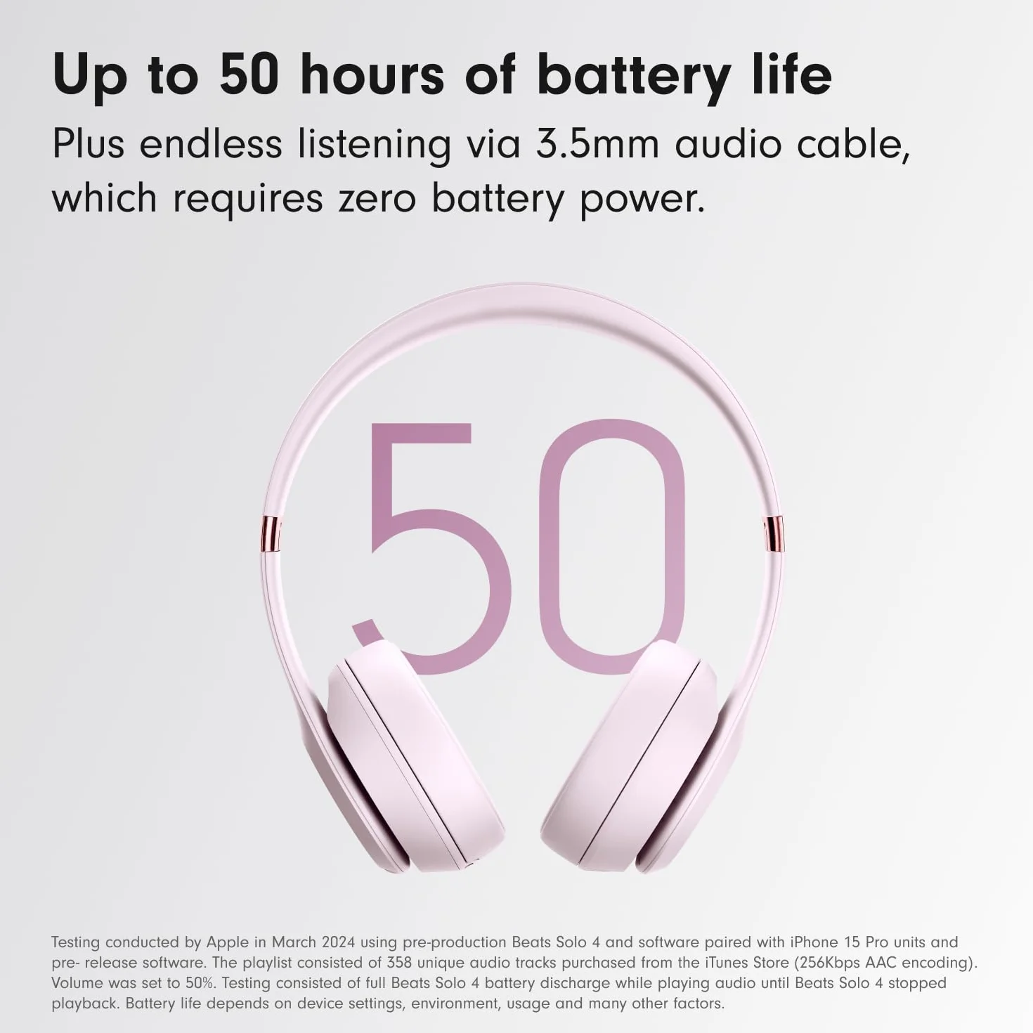 Beats Solo 4 Wireless Headphones Cloud Pink