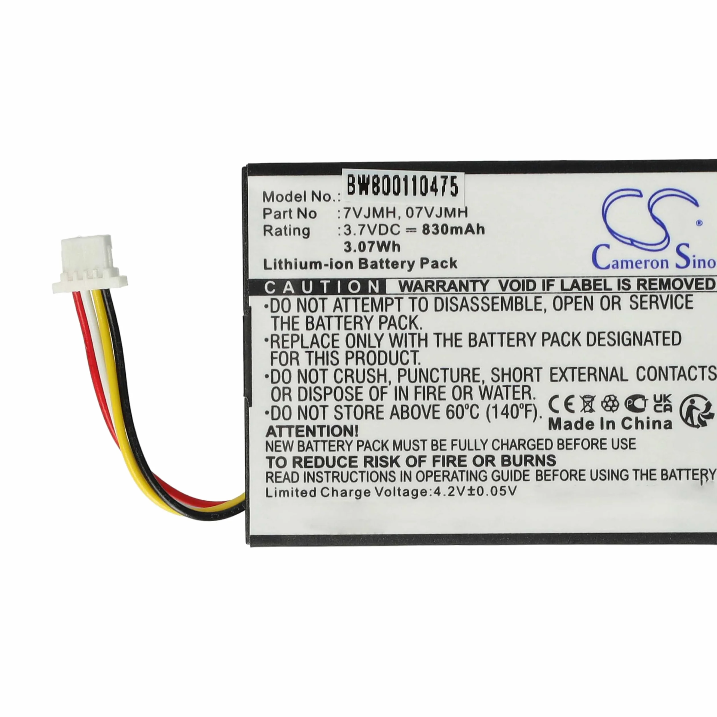 vhbw akumulator litowo-jonowy bateria zapasowa 830 mAh (3,7 V) do kontrolera Raid Controller Dell PERC H710, H710P, H810 jak 070K80, 07VJMH, T40JJ, i in.