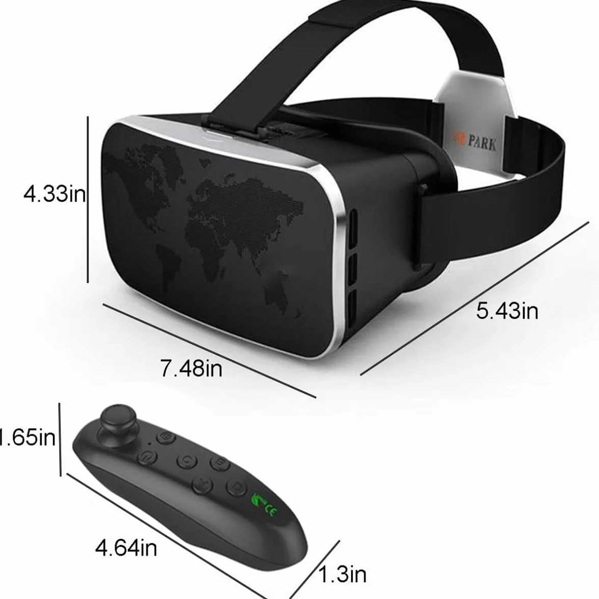 Inteligentne okulary 3D VR, ulepszone inteligentne okulary VR 3D Wirtualna rzeczywistość HD Niebieskie światło Ochrona oczu Można używać okularów VR, kompatybilnych z systemami Android iOS, obsługując