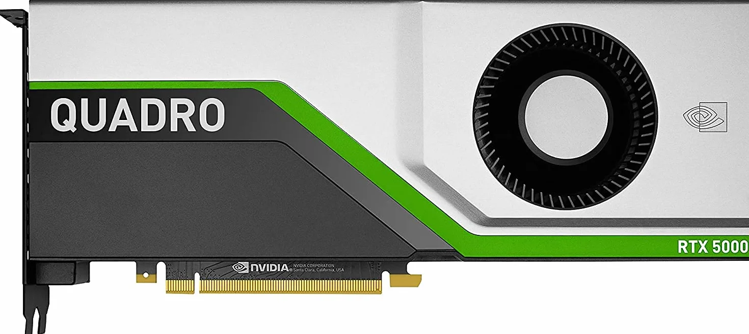 NVIDIA Quadro RTX 5000 16 GB GDDR6 profesjonalna karta graficzna - 3072 CUDA, 384 Tensor, 48 rdzeni RT, 11,2 TFLOPS, DP/VirtualLink, pamięć 448 GB/s, 2-drożna obsługa NVLink - gładkie opakowanie OEM