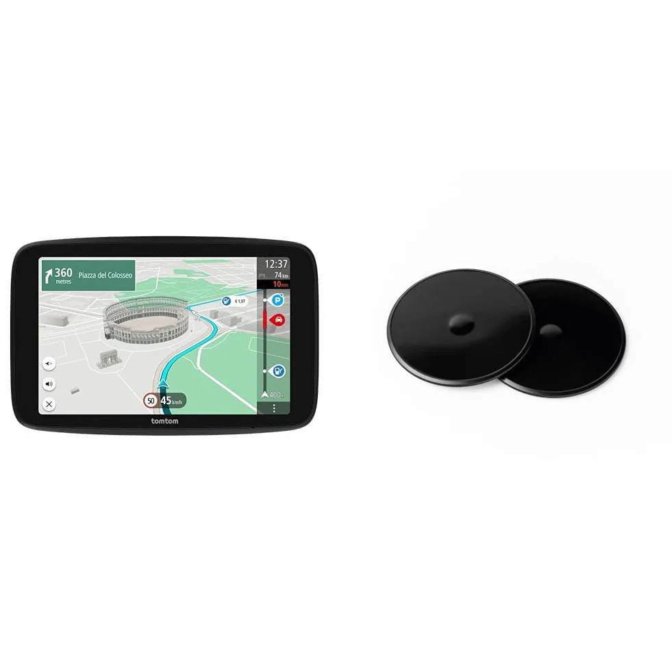 TomTom GO Superior GPS nawigacja z ekranem HD 7 cali, informacje o korkach TomTom Traffic, mapy Świata i samoprzylepne krążki