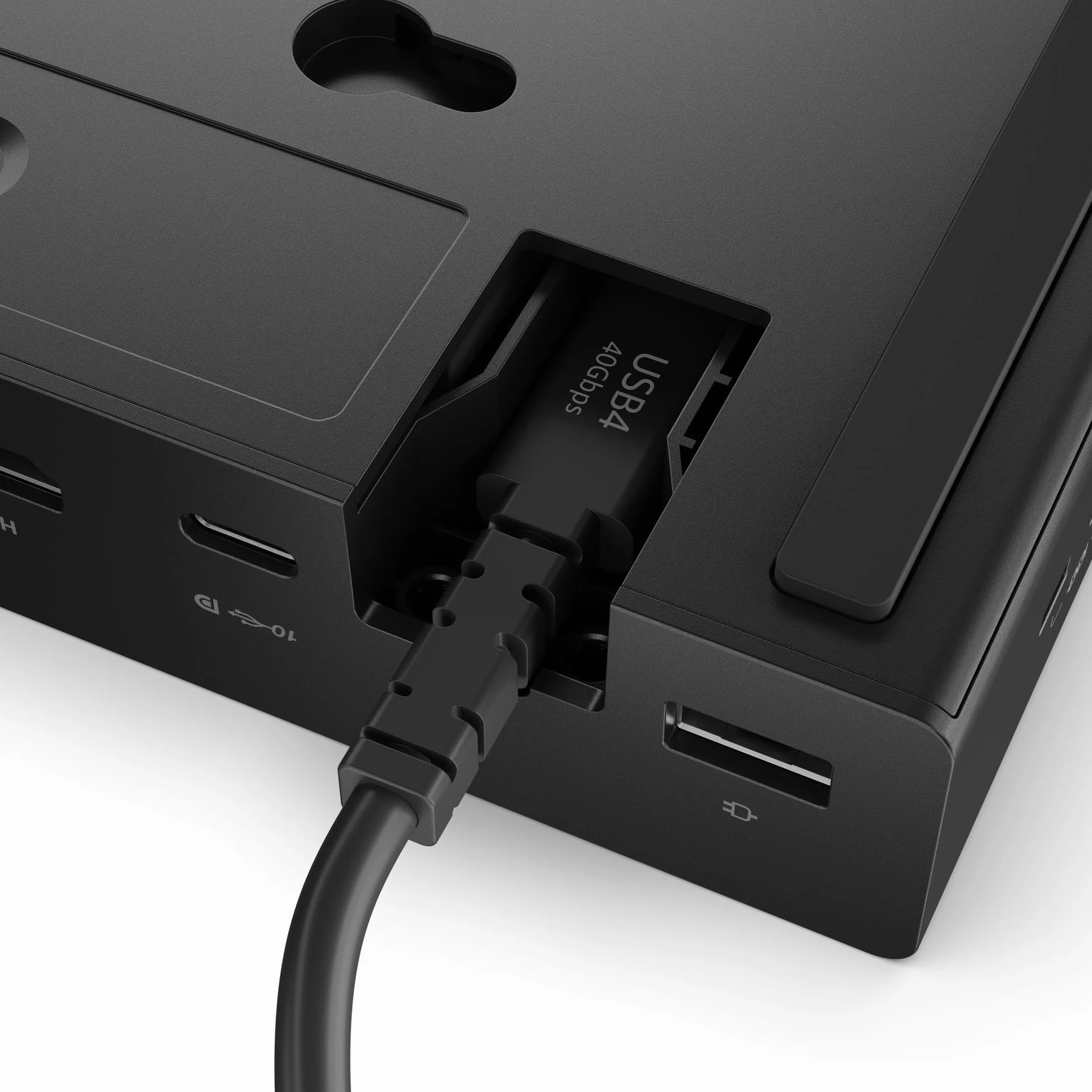Lenovo ThinkPad USB4 Dock 5000-100W EU - stacja dokująca USB4 - czarna z czerwonym profilem