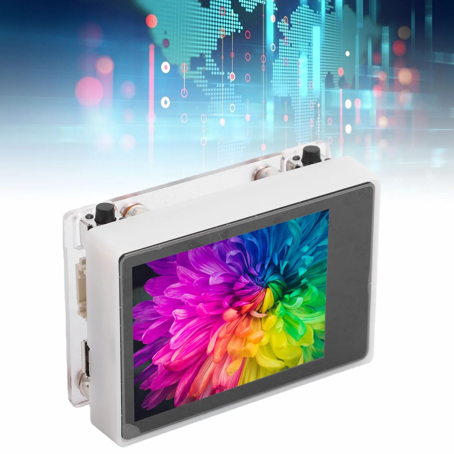Bewinner Moduł Kamery Wizyjnej, Zestaw do Samodzielnego Montażu Technologii AI z kamerą 2 MP OV2640 i 2-calowym Ekranem Dotykowym LCD do Edukacji w Zakresie Robotyki STEM, Przetwa