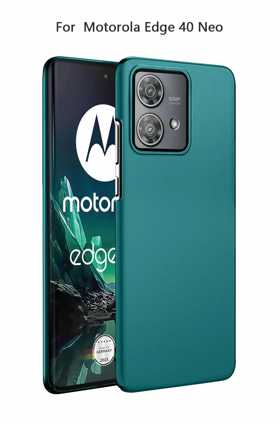 Bastmei Etui do Motorola Moto Edge 40 Neo, ultralekkie, ultracienkie, odporne na zarysowania, antypoślizgowe, ochrona aparatu, matowana tekstura, twarde etui na telefon komórkowy z PC do Motorola