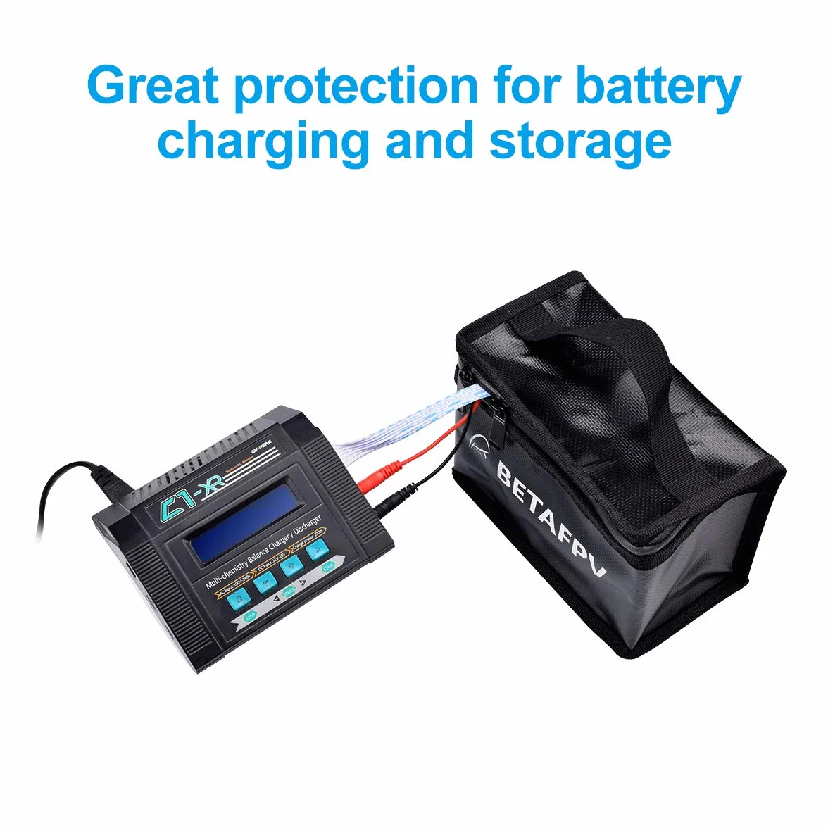BETAFPV Fireproof Explosionproof Waterproof Lipo Battery Bag for FPV Whoop Battery Storage Charging