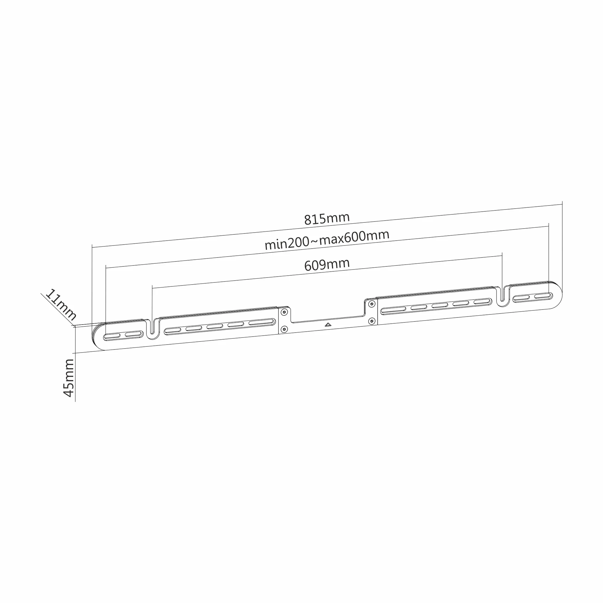 PureMounts, Uchwyt ścienny do Sonos ARC, ARC Ultra, biały