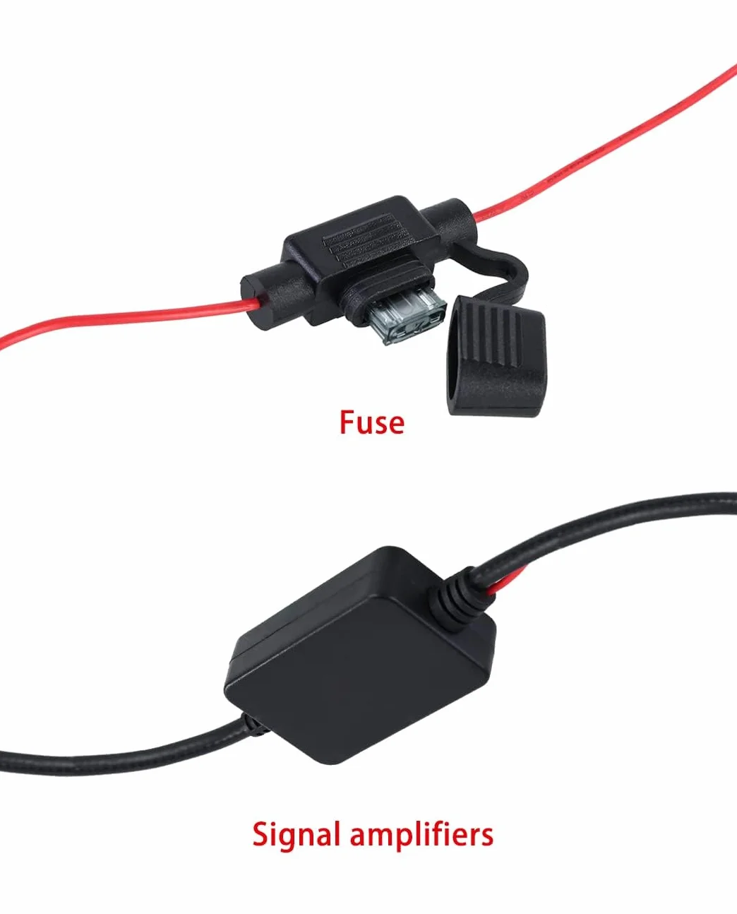 Vecys Wzmacniacz Sygnału Anteny Samochodowej FM/AM 12V Cyfrowy Booster DIN Żeński do DIN Męski do SMB Żeński Kątowy Adapter