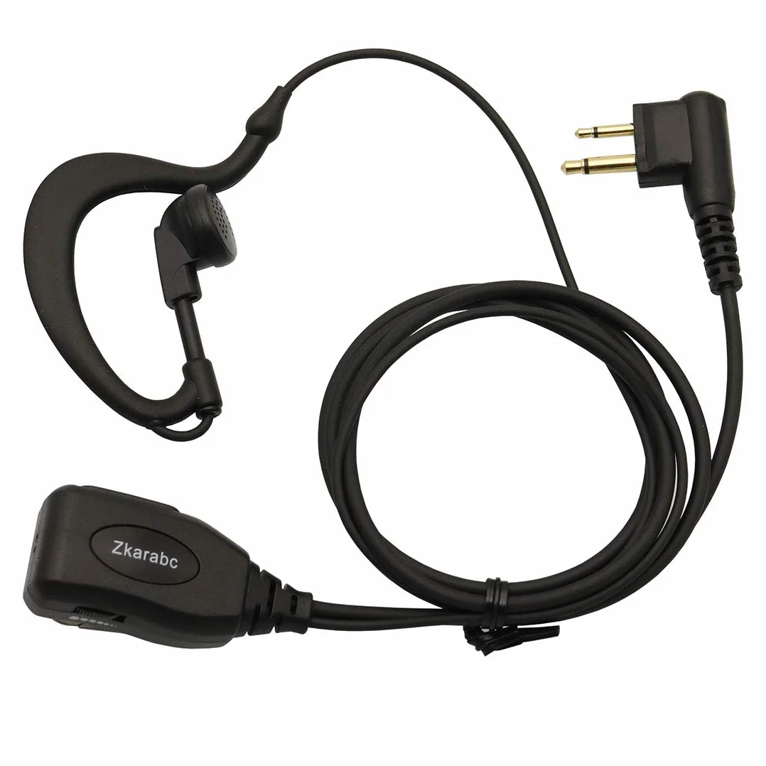 Walike Talkie słuchawki douszne z mikrofonem, kształt G, regulowana głośność, zestaw słuchawkowy, kompatybilne z Motorola CLS1410 CLS1110 BRP40 CP200 CP200D CP185 DTR650 RDU2020 RDU4100 RDU4160D