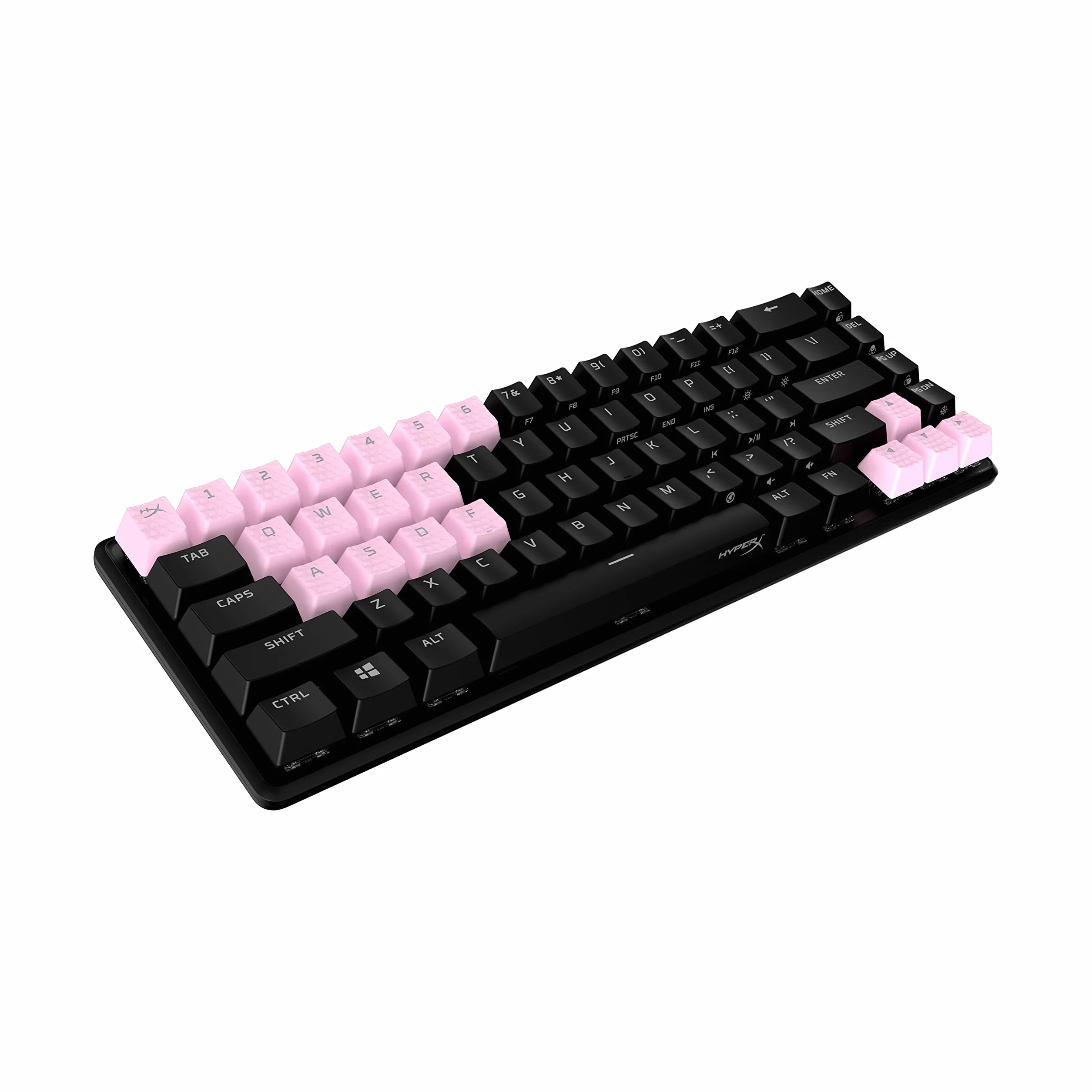 HyperX Gumowe nasadki na klawisze – zestaw akcesoriów do gier, 19 kluczy, układ angielski (US), różowy