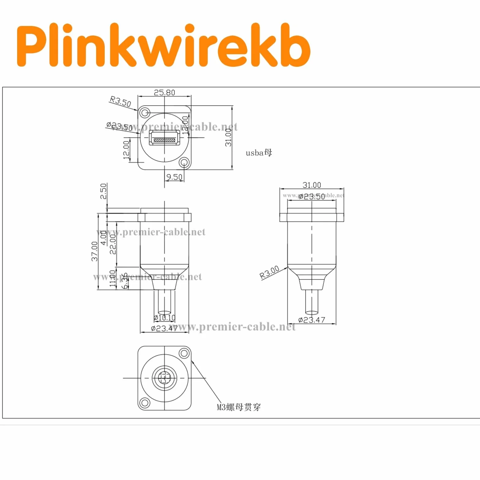 Adapter do montażu paneli HDMI, gniazdo typu D, 4K @ 60 Hz, gniazdo typu D na gniazdo, 4K @ 60 Hz, szybkie HDMI 1.4, stałe złącze gwintowane, 5 sztuk