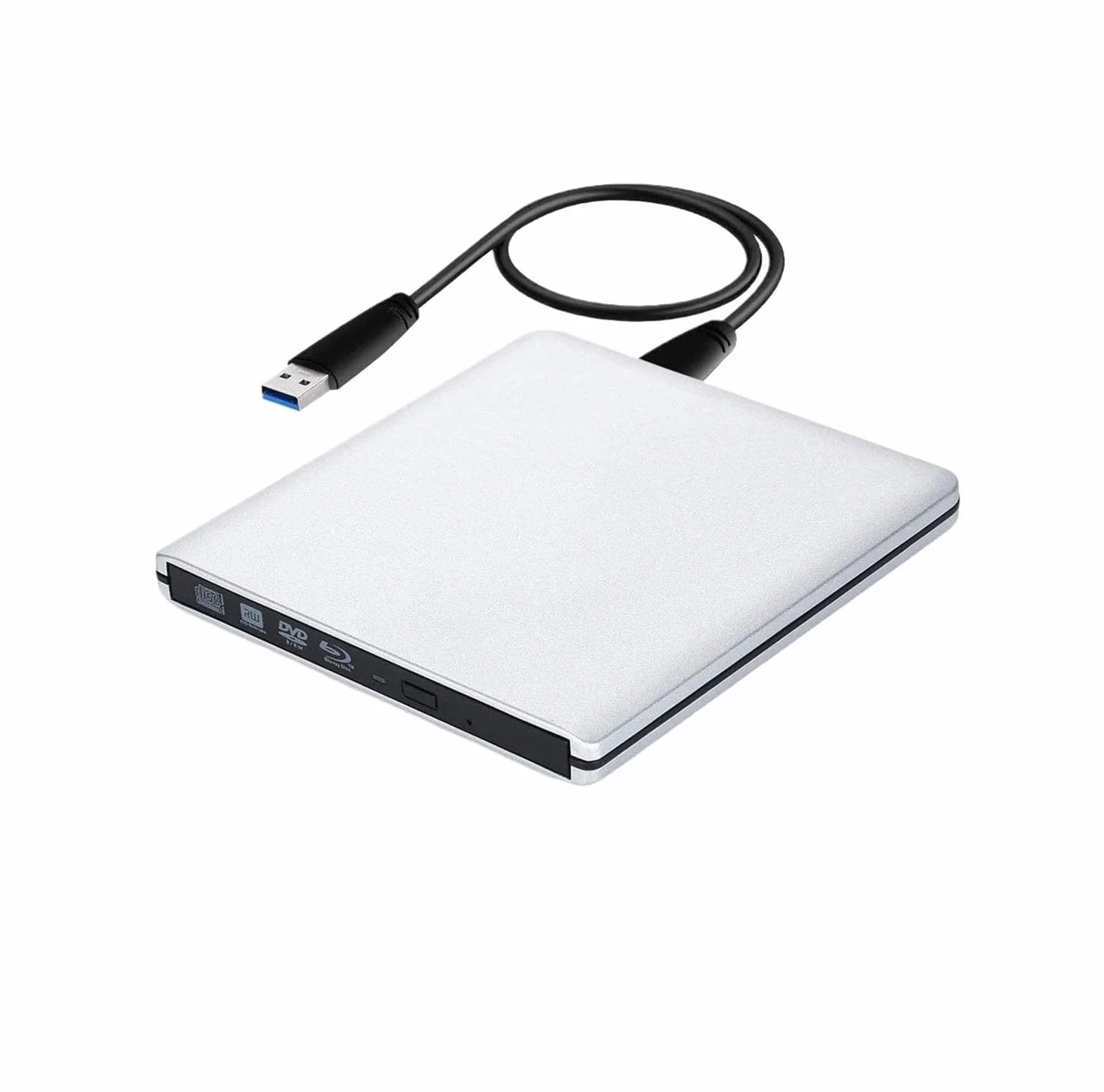 Odtwarzacz DVD, Ultracienki Zewnętrzny Napęd Blu-Ray 4K — USB3.0 Nagrywarka 3D Czytnik Odtwarzacz CD/DVD
