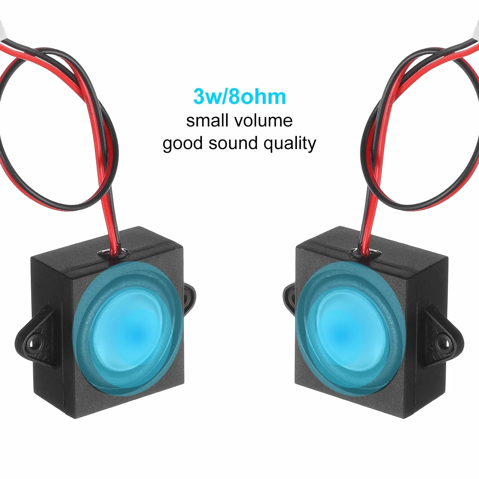 QUARKZMAN 4 szt. głośników 3W 8 omów mini z interfejsem JST-PH2.0