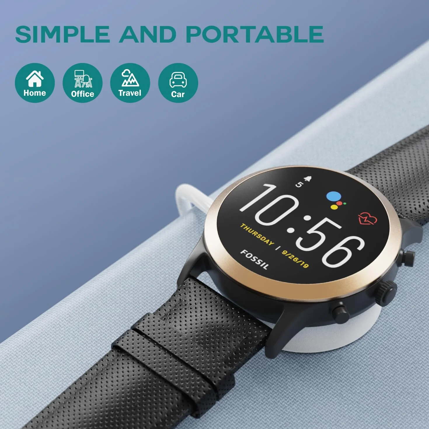 TUSITA Szybka Ładowarka Kompatybilny z Fossil Gen 6, Michael Kors Gen 6 Touchscreen Smartwatch FTW0006 MKT0003-1M