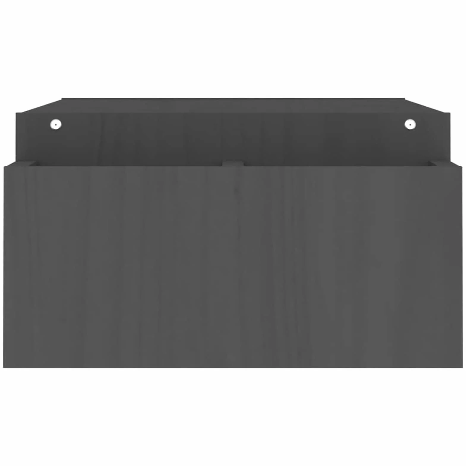 ShGaxin Stojak na monitor, stojak na ekran komputera, stojak na monitor biurko, akcesoria biurowe, akcesoria biurkowe, podstawa monitora, lite drewno sosnowe szare 100 x 27,5 x 15 cm