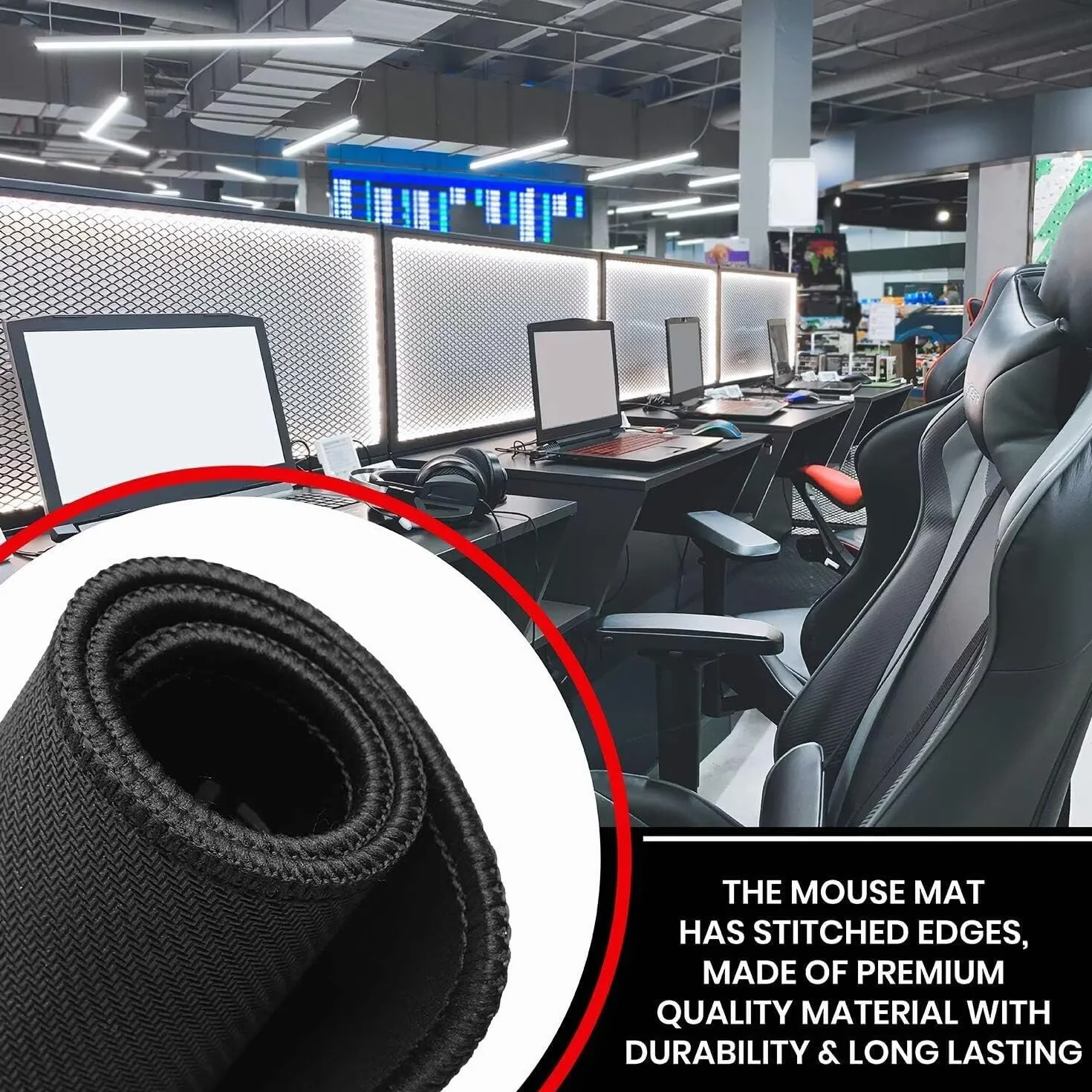 Podkładka pod mysz 1000 x 500 mm gamingowa podkładka pod mysz miłość podkładka na biurko, e-7 | Podkładka pod mysz z przyszytymi krawędziami i antypoślizgową gumową podstawą, poprawia precyzję i prędkość, plażę