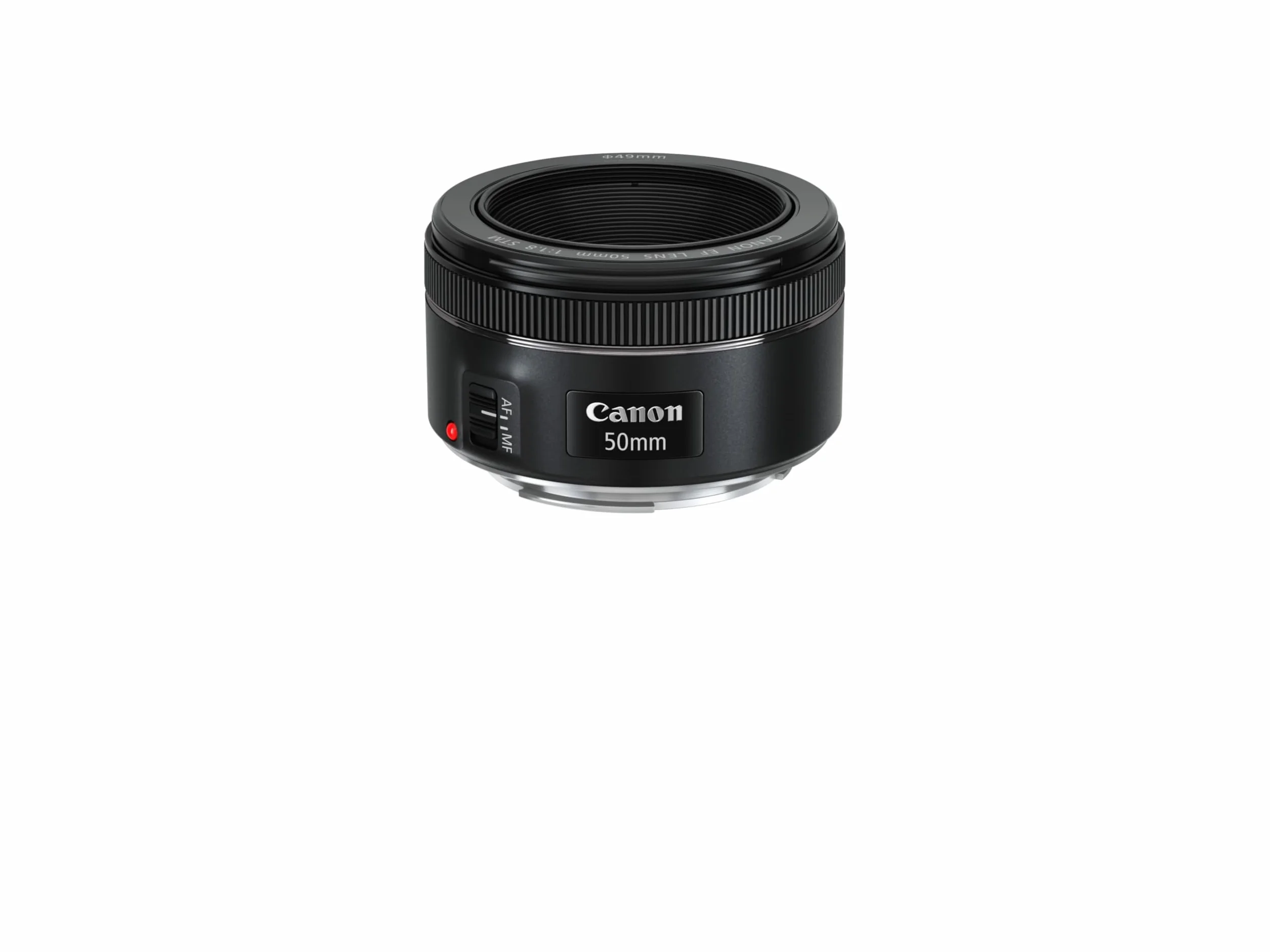 Canon Obiektyw EF 50 mm ogniskowa F1.8 STM regulacja ostrości (gwint filtra 58 mm), czarny