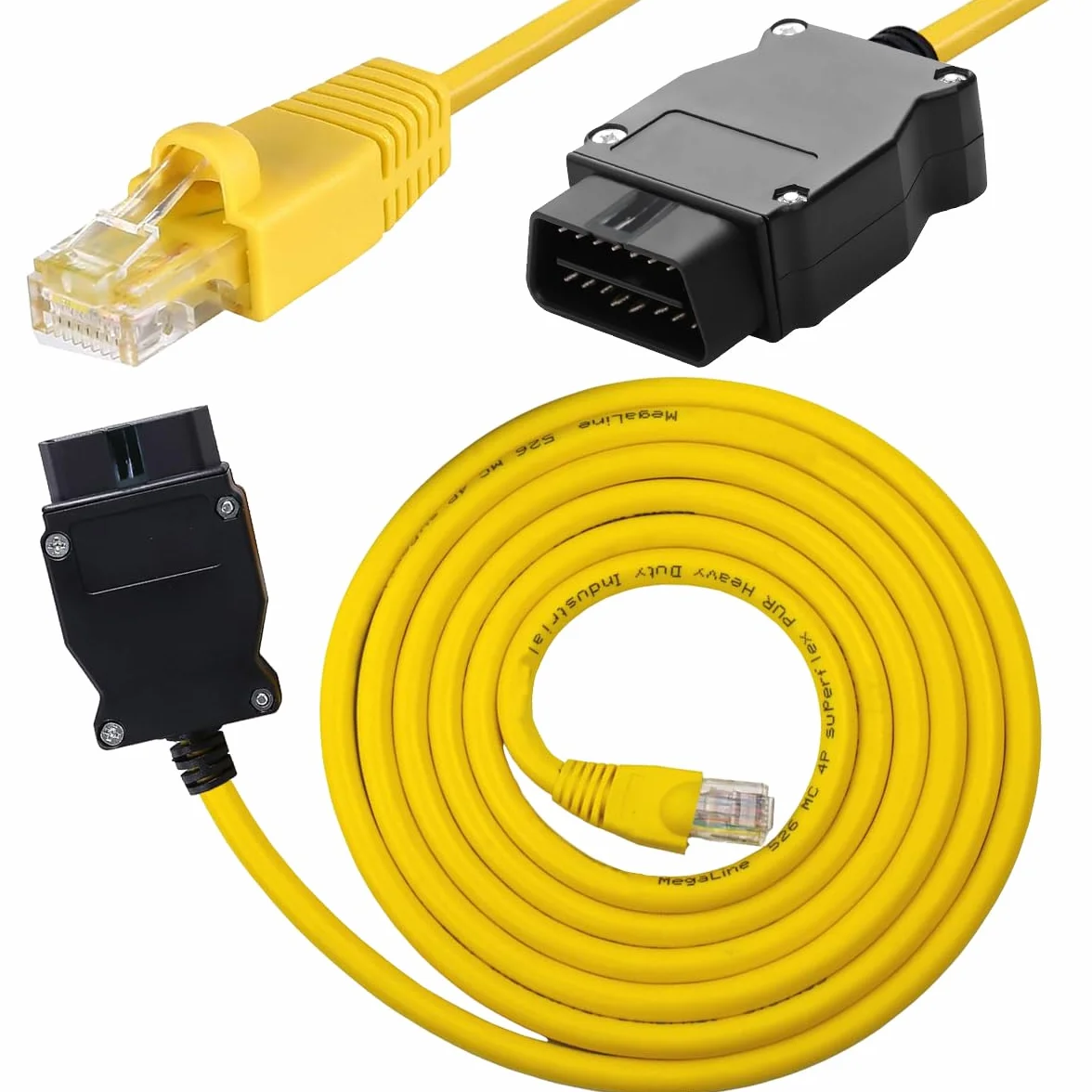 Kabel OBD2 do Ethernet RJ45 do BMW serii F G kodowanie E-SYS Icom OBDII diagnostyczne