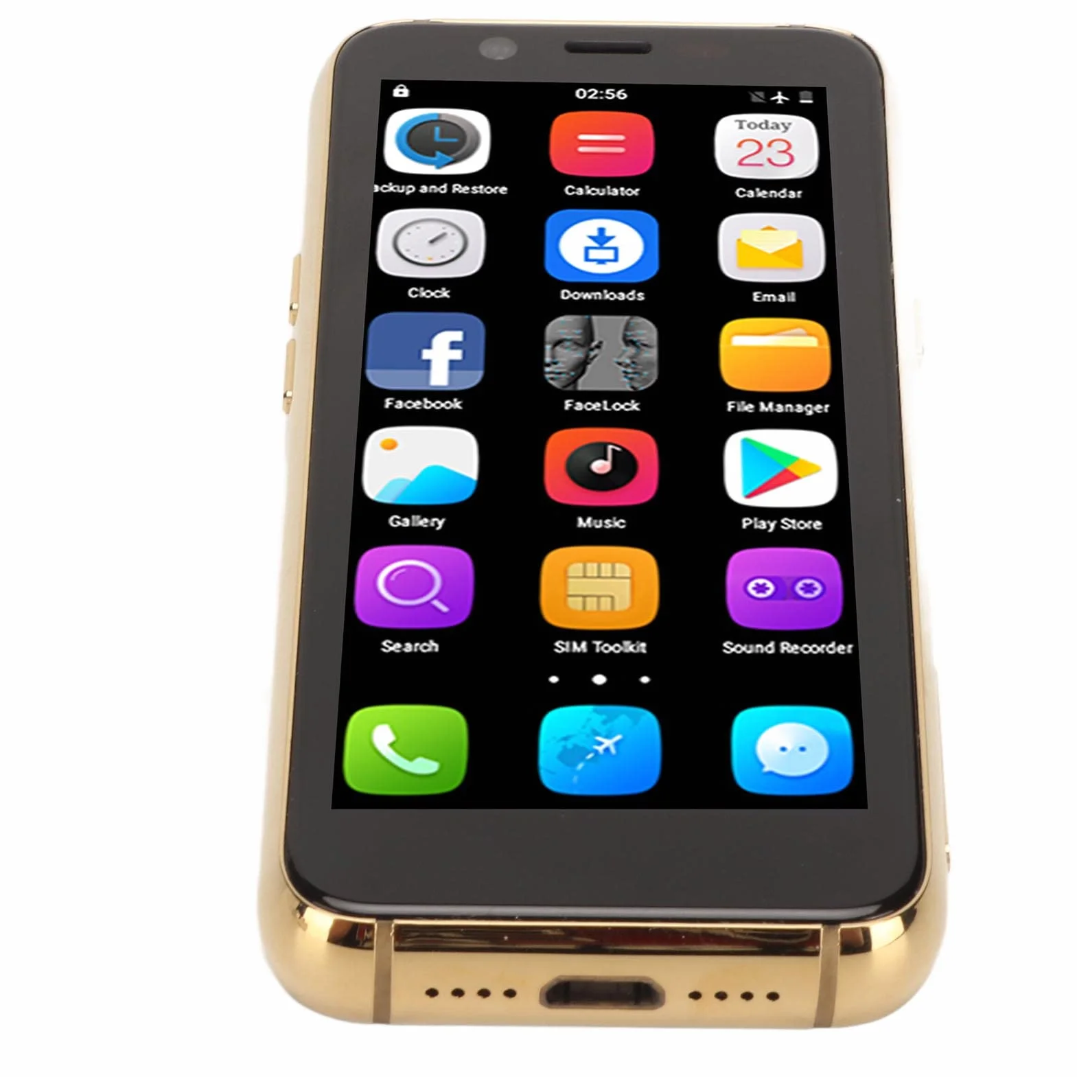 BROLEO Mini Smartfon, 3 GB 32 GB 8 MP rozpoznawanie twarzy na podczerwień mały telefon oszczędzający miejsce do sesji zdjęciowej (#3)