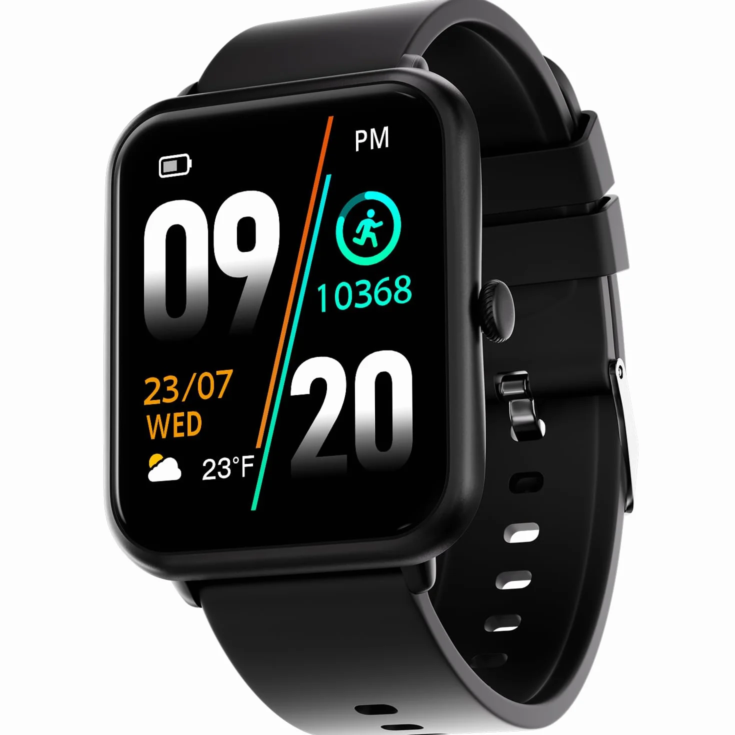 Fire-Boltt Ninja Call Pro Bluetooth Calling Smart Watch, wyświetlacz HD 1,69″, podwójny chip, asystent głosowy AI, 120 trybów sportowych, SpO2 i pulsometr, smartwatch fitness Tracker dla mężczyzn i
