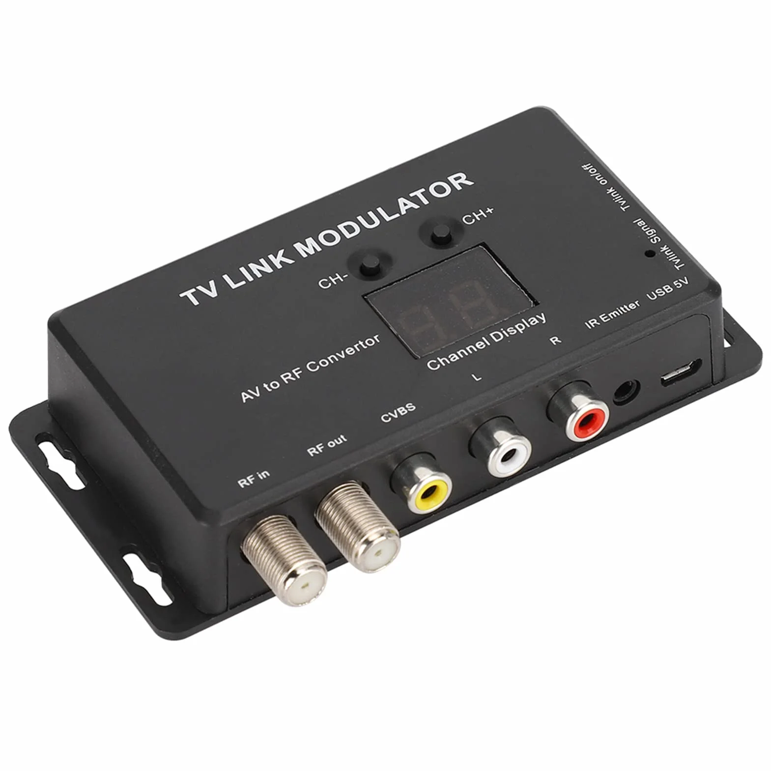 Modulator Gugxiom RF HDMI, Adapter na HDMI Modulator UHF Modulator łącza Telewizyjnego, Modulator UHF Modulator Konwerter AV na RF Przedłużacz IR Modulator RF do Telewizora,