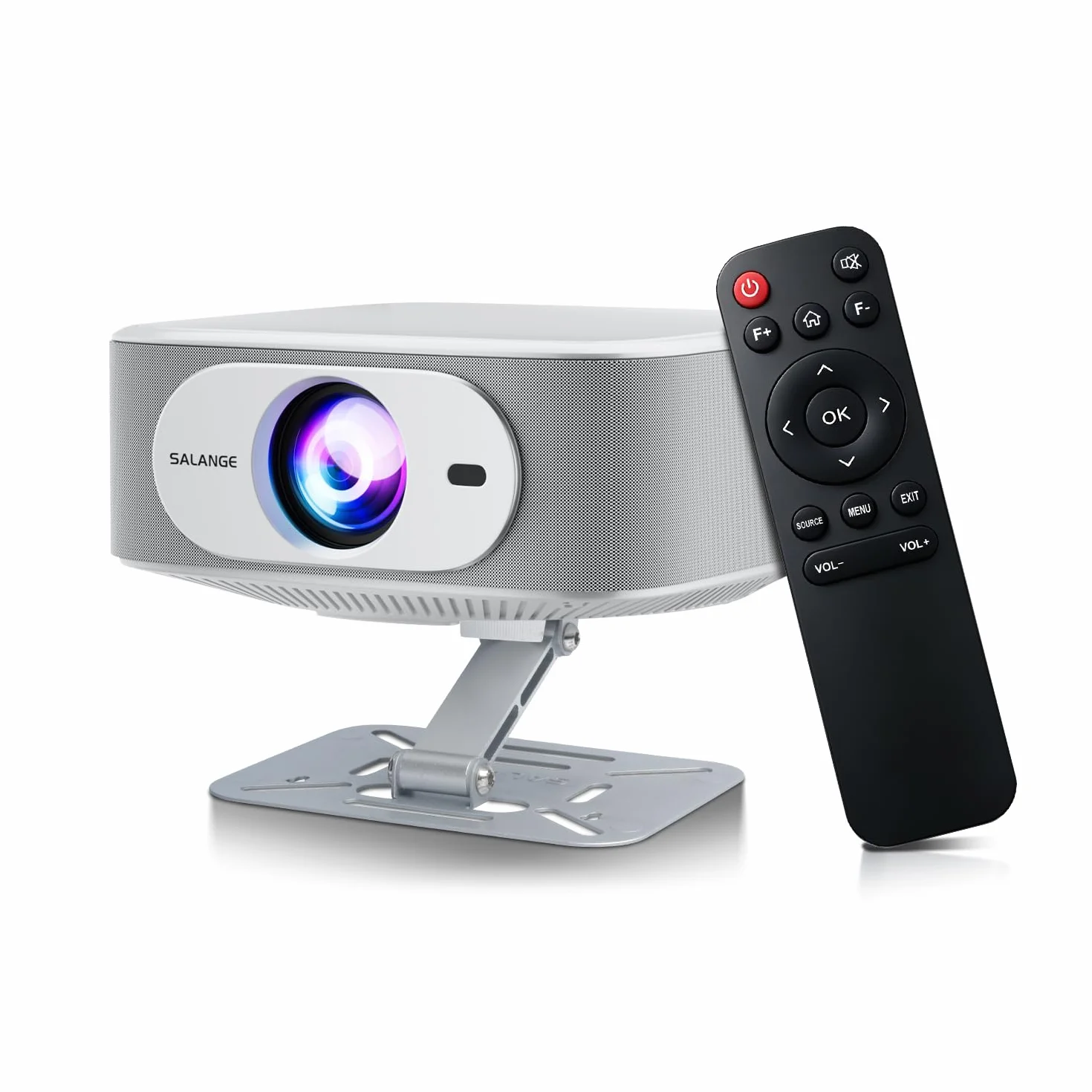 Salange Beamer,Native 1080P Projektor Unterstützt 4K, Android 14 Smart Beamer mit WiFi6 und Bluetooth 5.4 Elektronischer Fokus & Auto Korrektur, One Click Use Built-in YouTube/PrimeVideo/D+