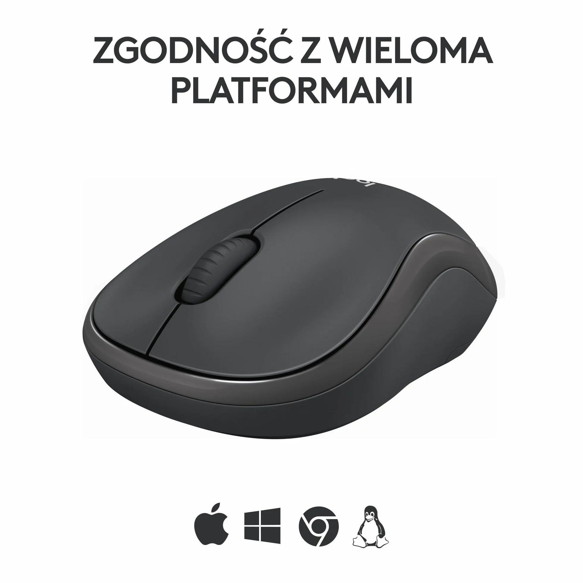 Logitech M240 Silent Bluetooth mysz, bezprzewodowa, kompaktowa, przenośna, śledzenie ruchów, bateria na 18 miesięcy, Windows, macOS, ChromeOS, zgodność z PC, Mac, laptop, tablet - Czarny