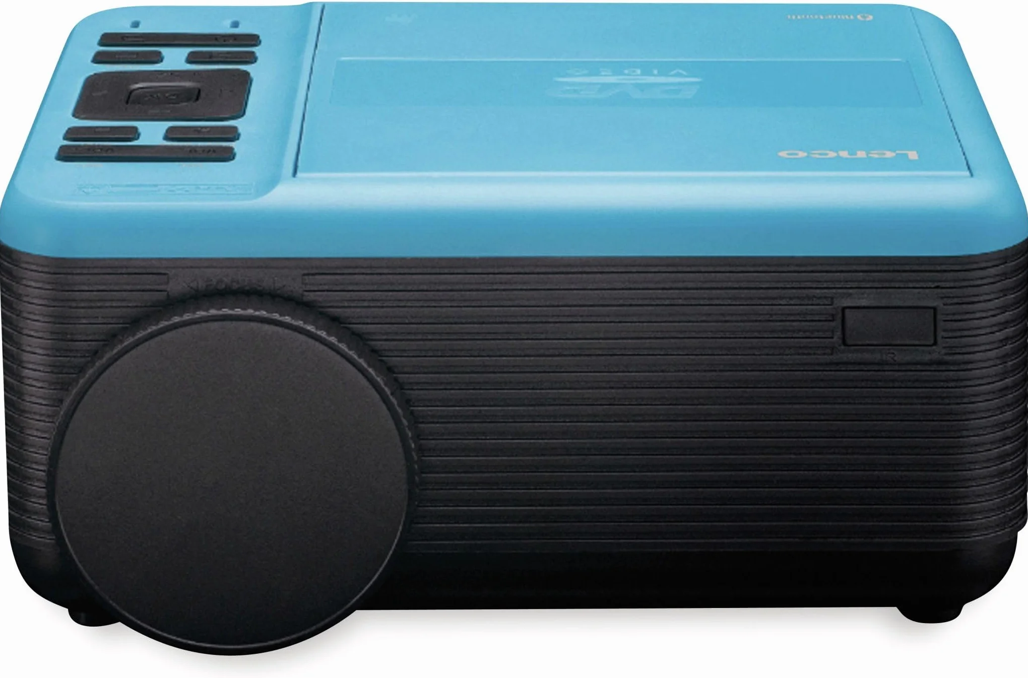 Lenco LPJ-500 - projektor Bluetooth - Mini projektor - odtwarzacz DVD - 2800 lumenów - żywotność 30 000 godzin - Full HD - Bluetooth 5.0-2 x HDMI - Port USB - SD - AV-in - VGA - niebieski