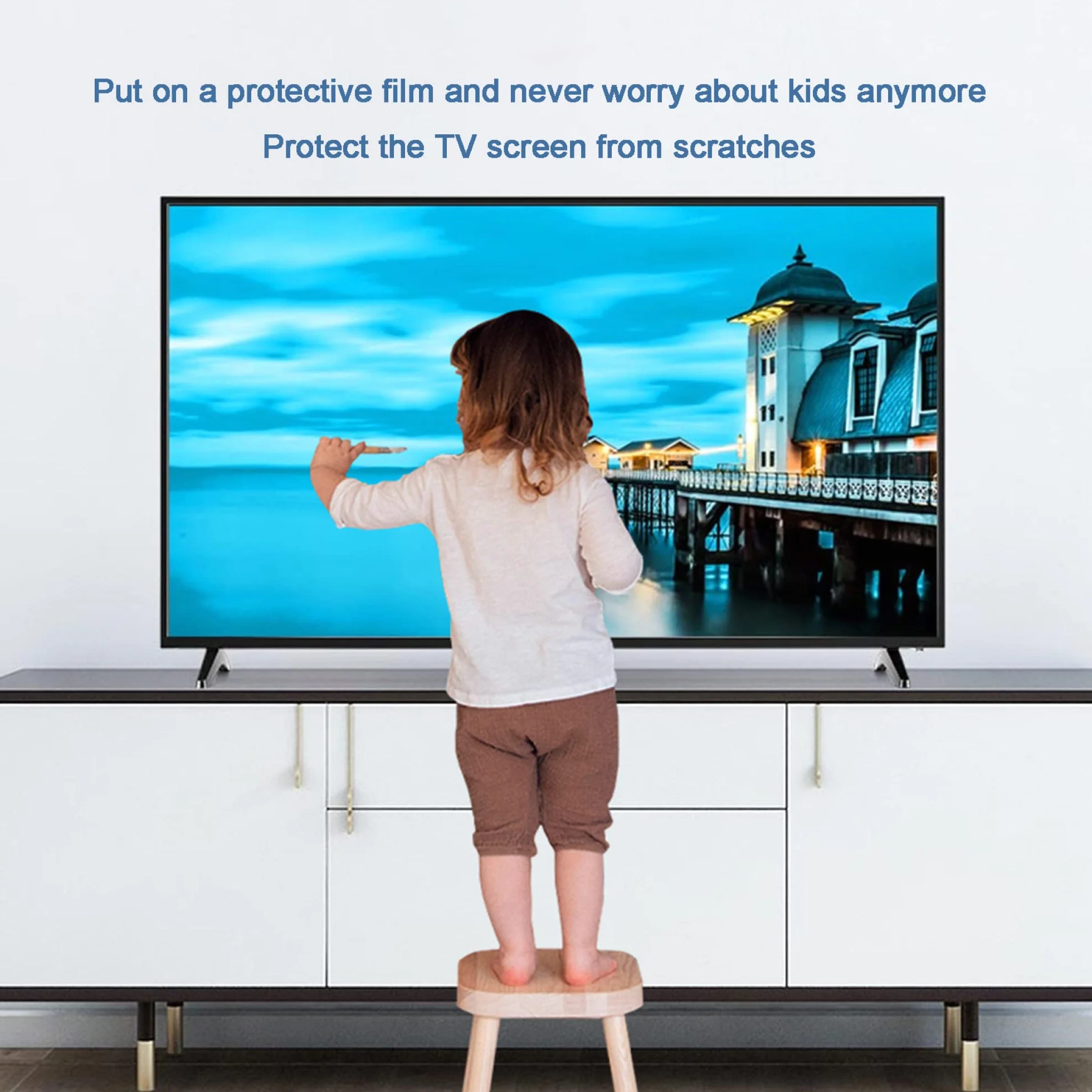 Ochraniacz ekranu TV z AntiBlue Light Film telewizyjny do telewizorów 32-43 cali, AntiGlareMatte LCD, LED, 4K OLED i QLED HD,Folia ochronna na ekran telewizora