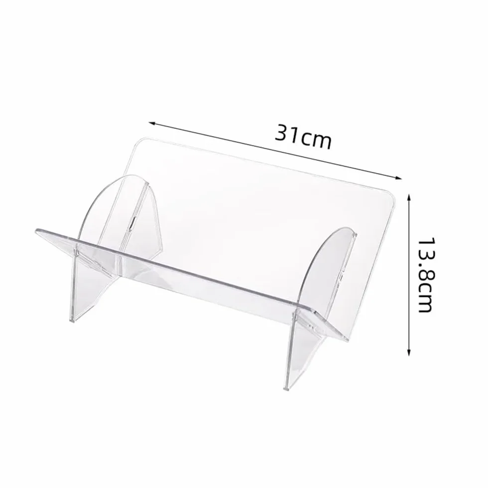 Stojak na płyty CD Stojak do przechowywania płyt CD Album z płytami Stojak przezroczysty Półka na książki(White)