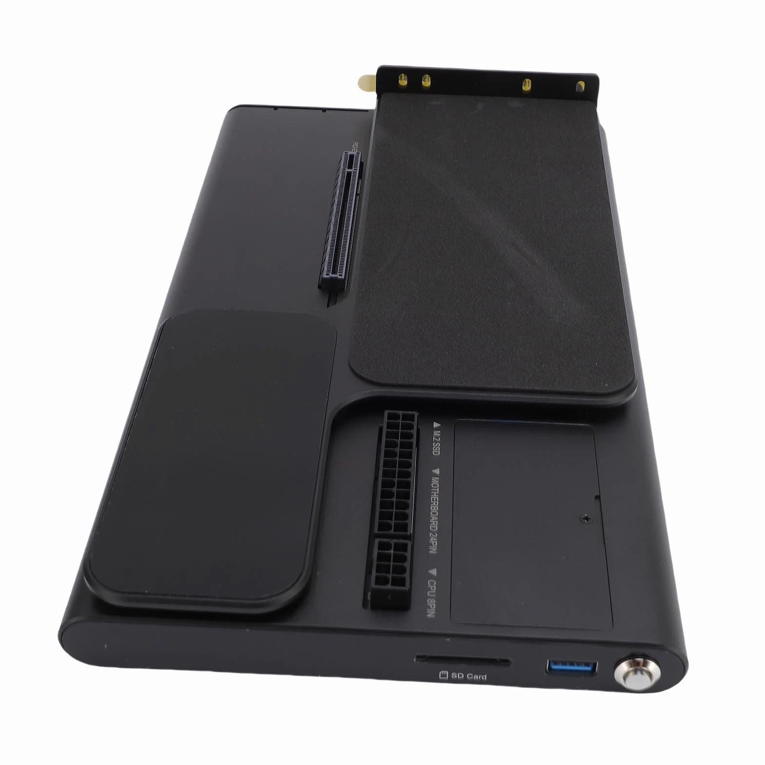 Jectse PCIEX16 GPU Dock Station, Zewnętrzna Stacja Dokująca Grafiki dla 5, 140W PD, PCIE4.0 X4, 2,5G RJ45, USB 3.2, M.2 Slot, AIDX/SFX Zasilacz, dla Wygranych 10 11